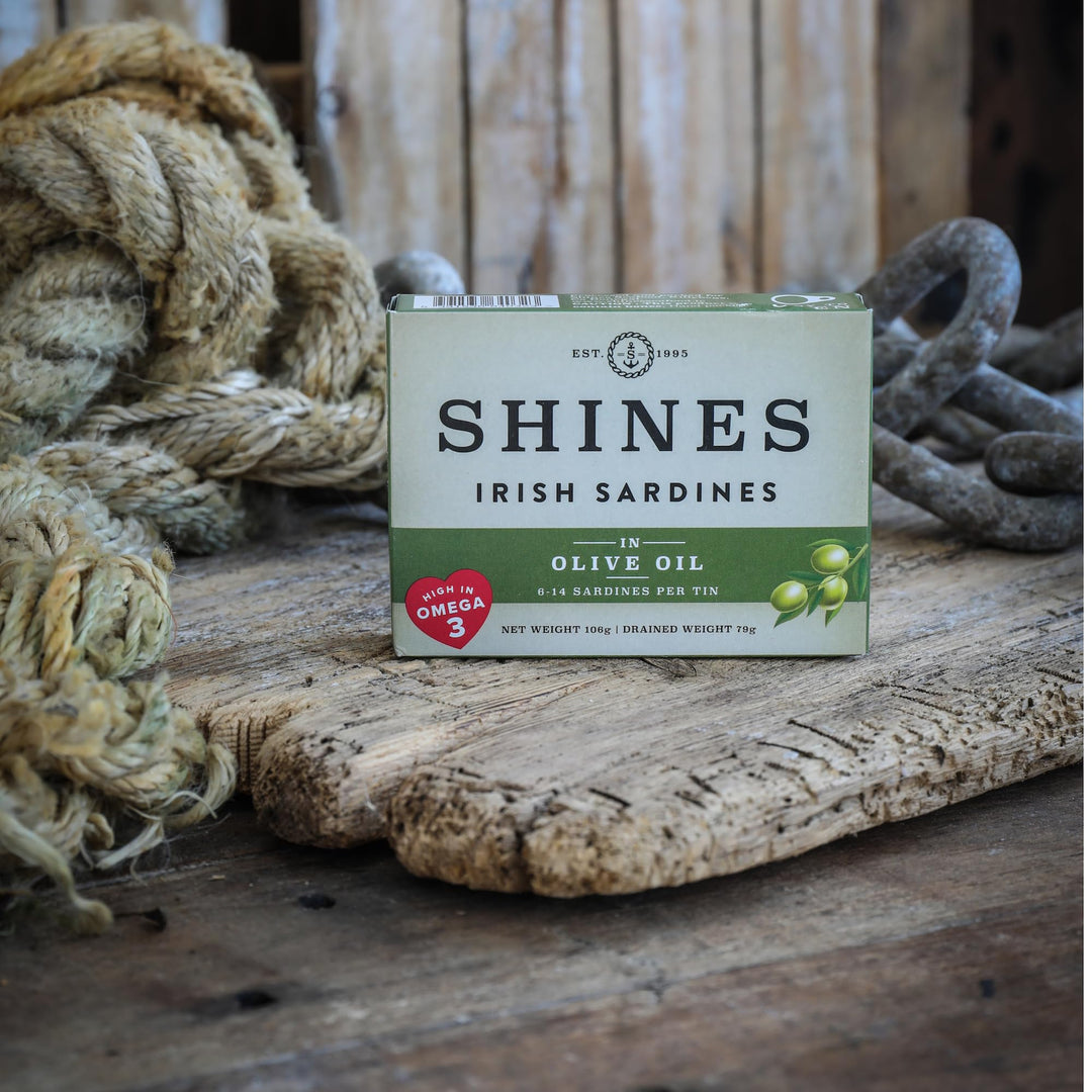 Shines - Tinned Irish Sardines in Olive Oil 12 x 106g