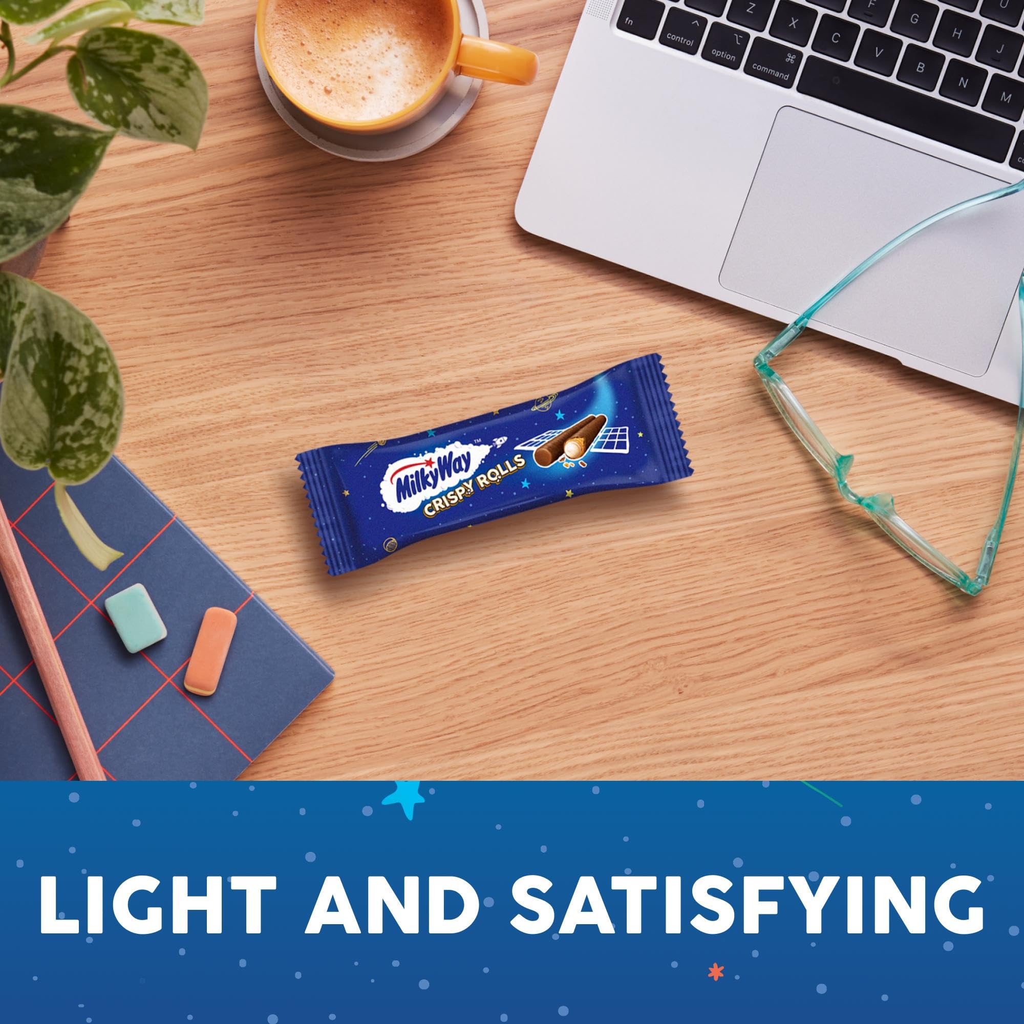 Milky Way Crispy Rolls Milk Chocolate Biscuit Snack Bar - 24 Pack of 22.5g Bars 5