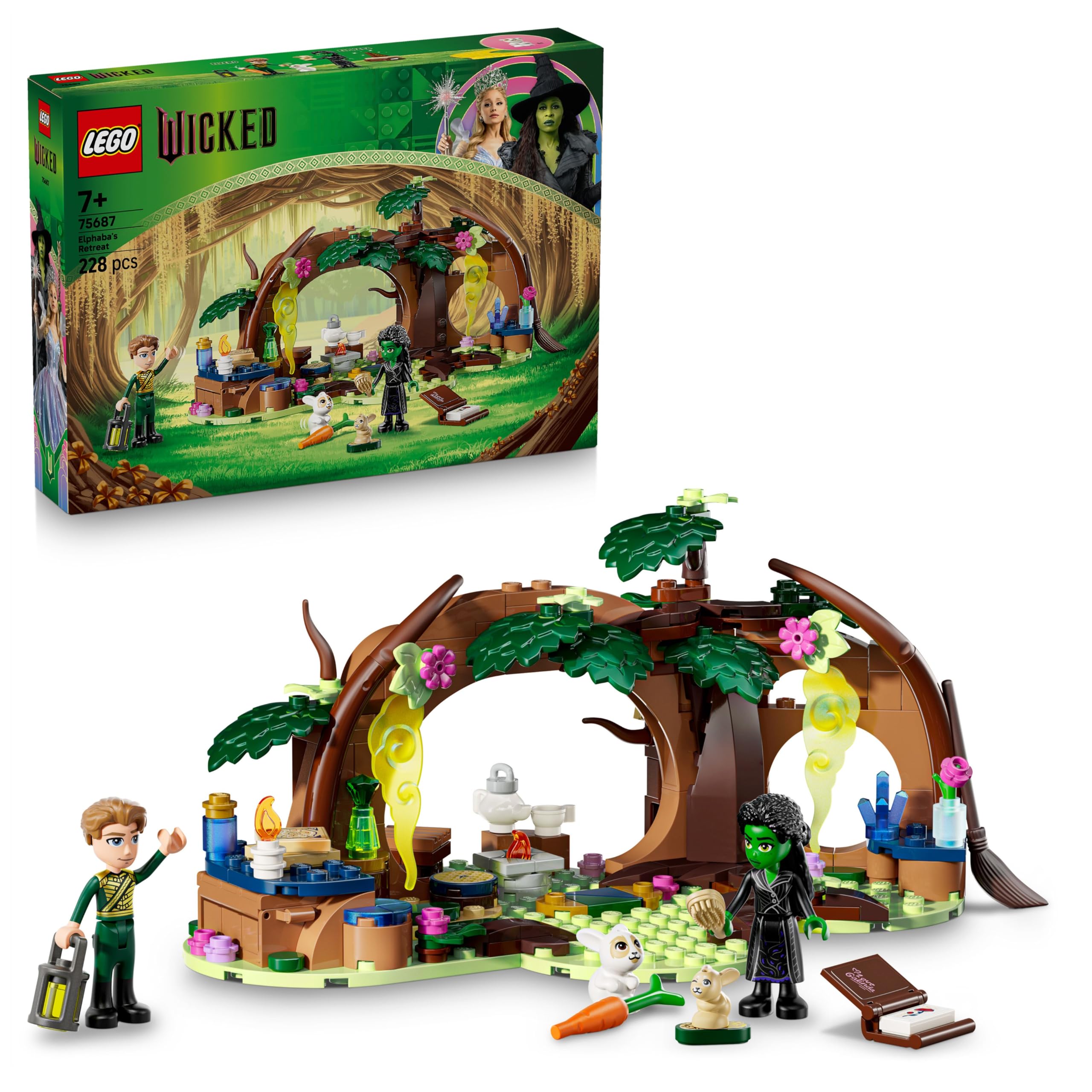 LEGO Wicked Elphaba's Retreat Building Set - 2 Mini Dolls, 2 Animal Figures | Age 7+