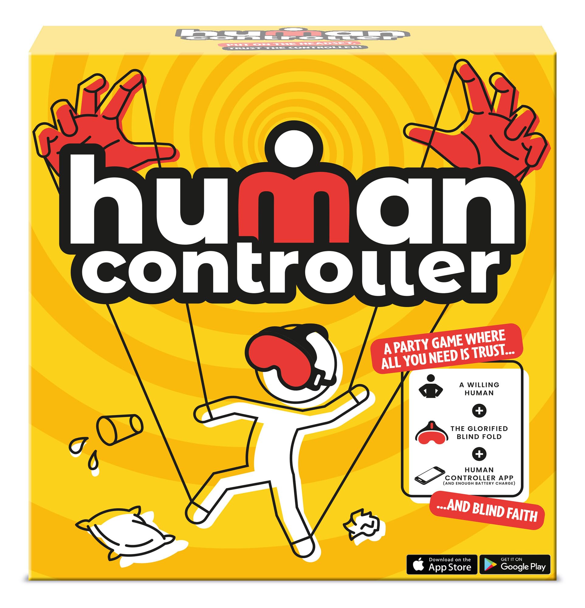TOMY Human Controller Game - Interactive Blindfold Challenge with Vibrations and App Control 1