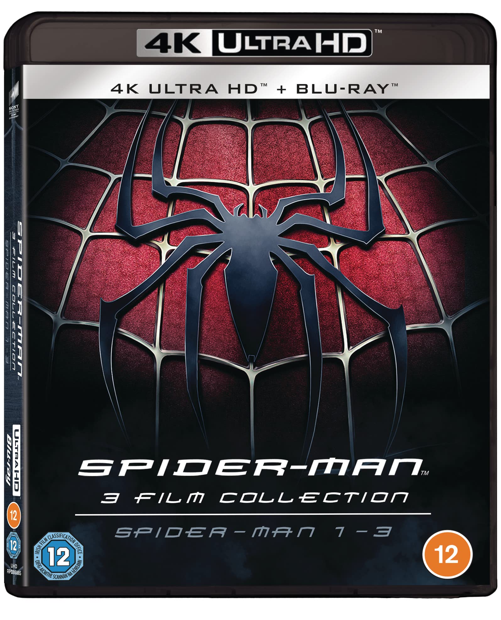 Spider-Man 1-3 4K UHD (6 Discs- UHD & BD) [Blu-ray] [Region B] [2021] 2
