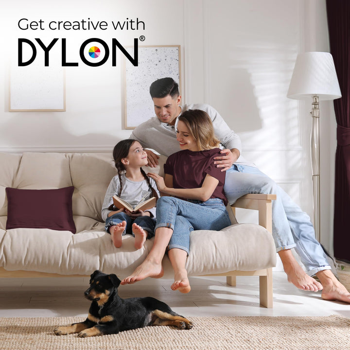 DYLON - Washing Machine Fabric Dye Pod for Clothes & Soft Furnishings 350g – Plum Red