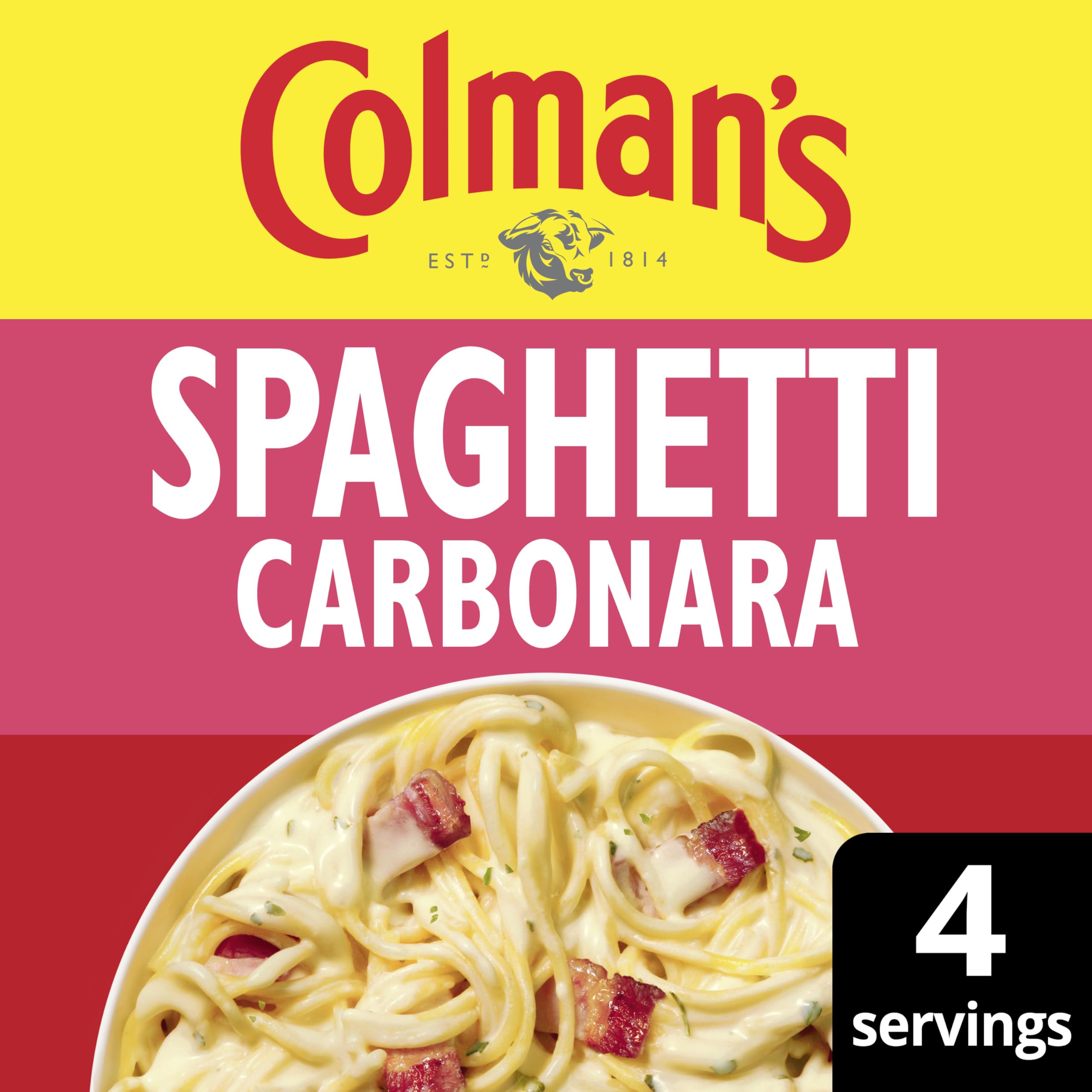 Colman's Midweek Meals Spaghetti Carbonara Meal Maker Mix | 4 Servings | 38g Pack 2
