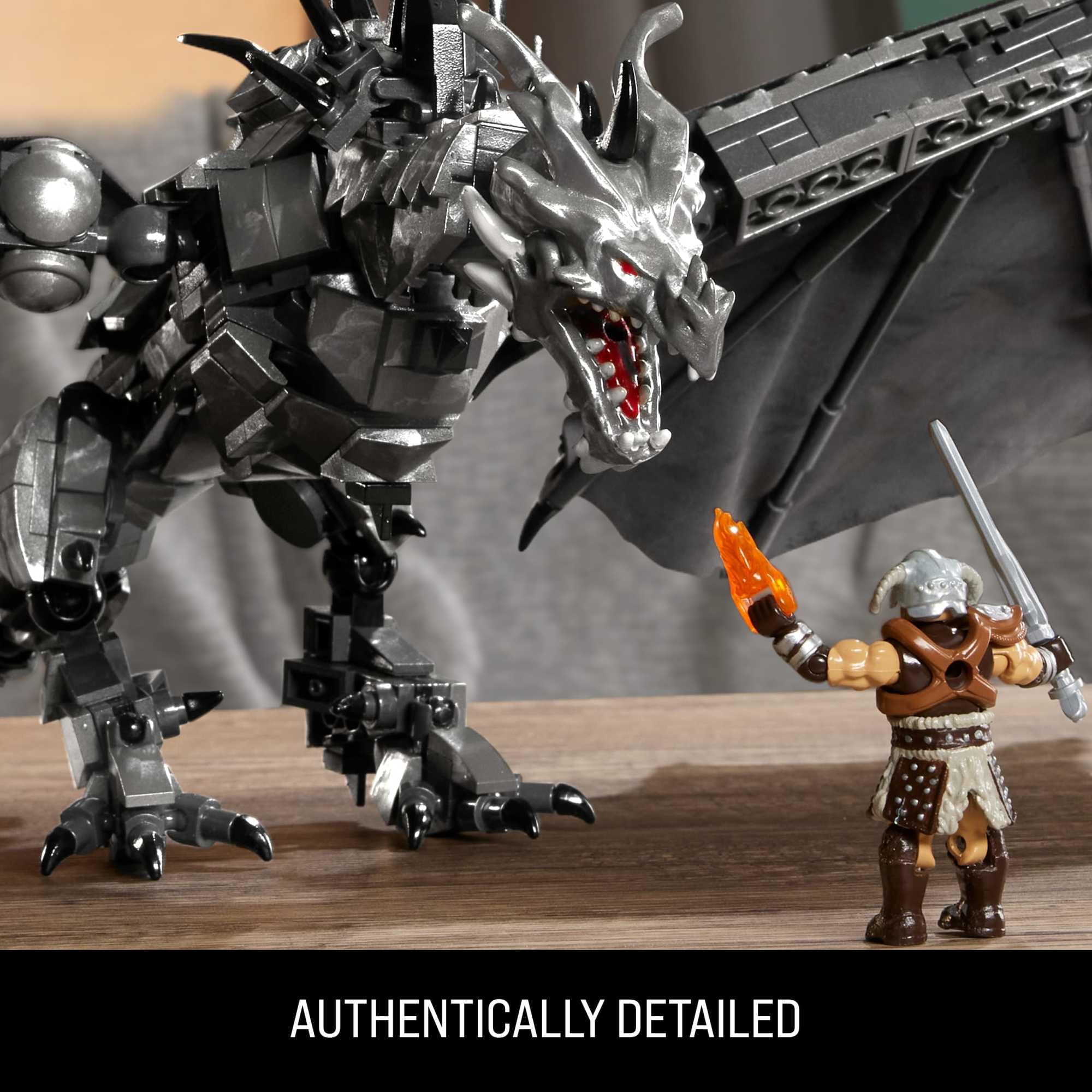 Mega Brands Skyrim Alduin the World Eater Building Set - 619 Pieces, Multicolor 5