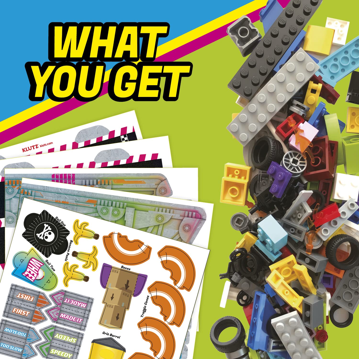Klutz LEGO Race Cars Activity Kit - 10 Build Variations | Ages 5-7 | 64-Page Book 2