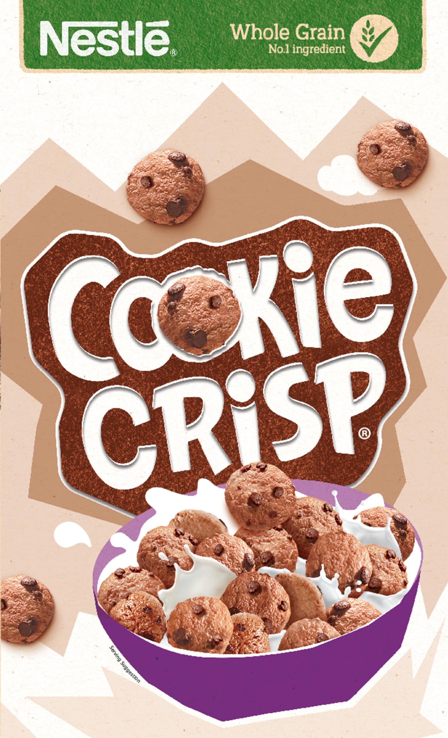 Nestlé Cookie Crisp Cereal 500g - Chocolate Flavour Crispy Wheat and Maize Breakfast Cereal 1