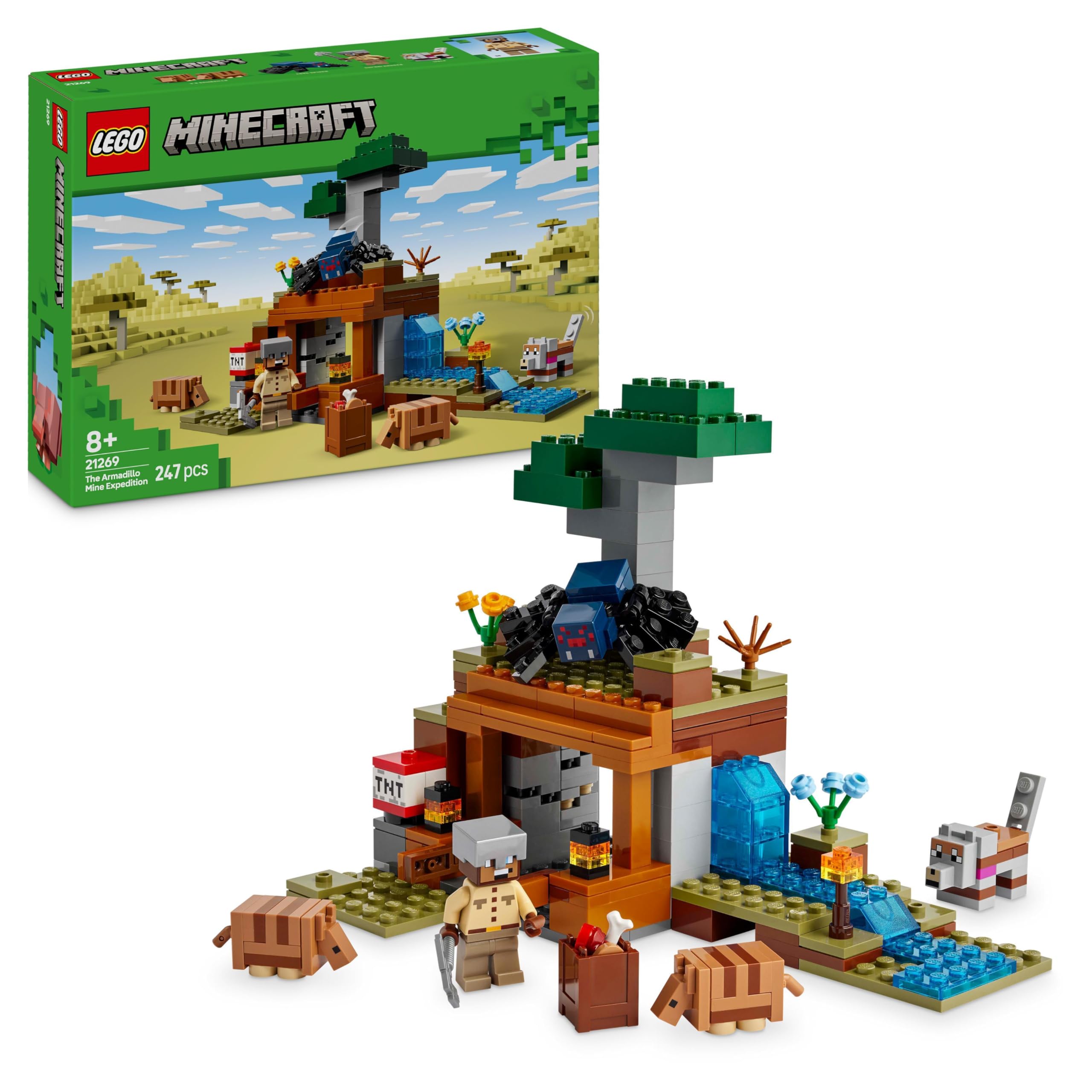LEGO Minecraft The Armadillo Mine Expedition 21269 - Building Set for Kids 8+ 1