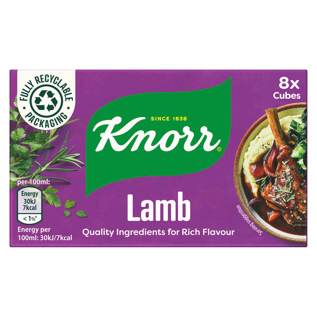 Knorr Lamb Stock Cubes Gluten-Free - 8 x 10g