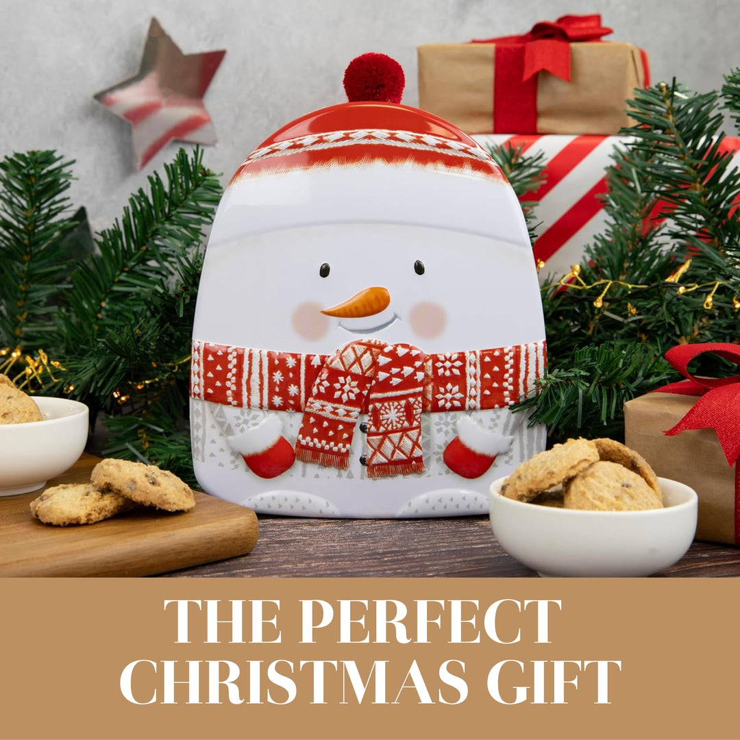 The Silver Crane Co. - Snowman Gift Set Christmas Biscuits Tin