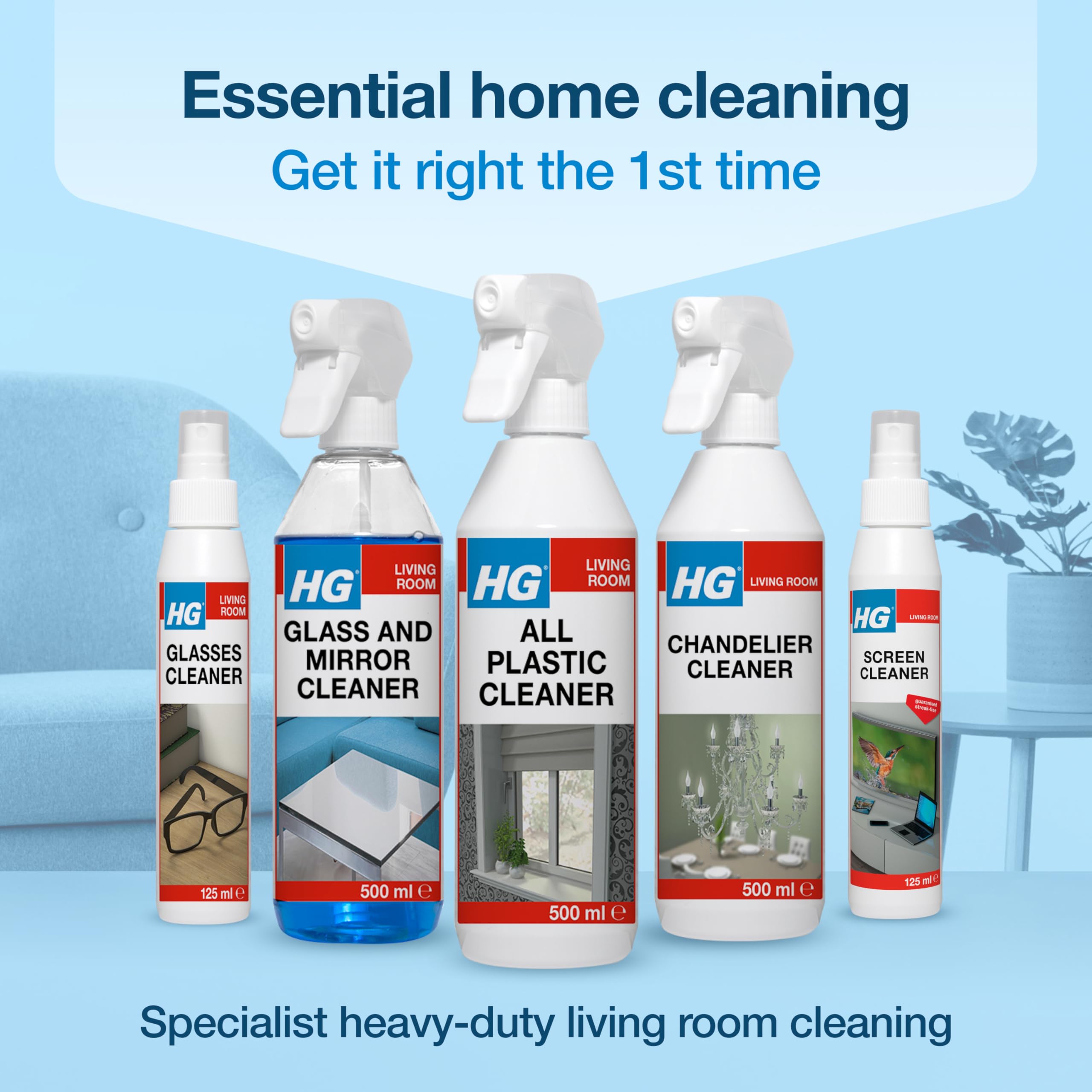 HG All Plastic Cleaner - Biodegradable Multi-Surface Spray for UPVC & Synthetic Surfaces | 500ml 6