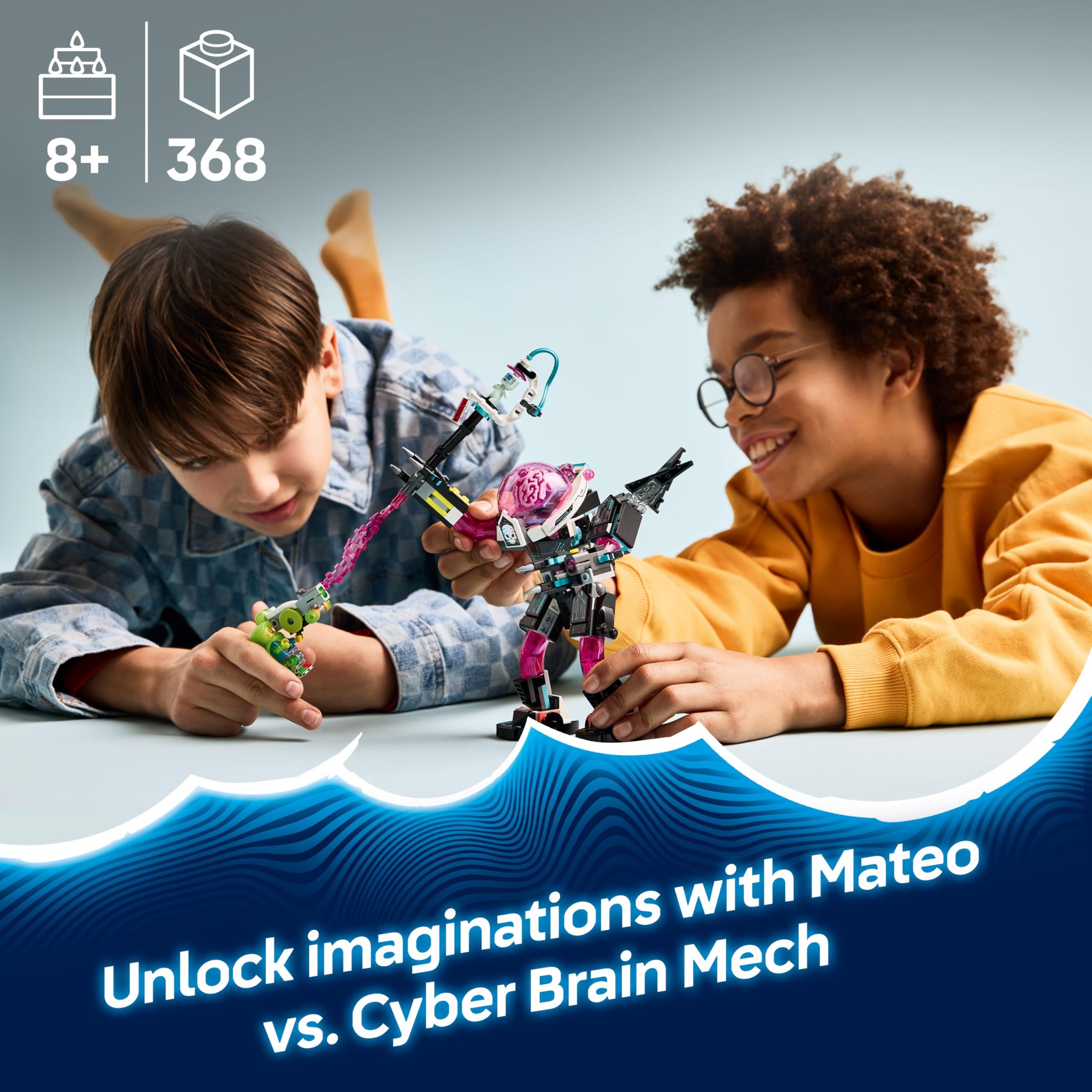 LEGO DREAMZzz 2in1 Mateo vs. Cyber Brain Mech - Rebuildable Robot Playset for 8+ 6