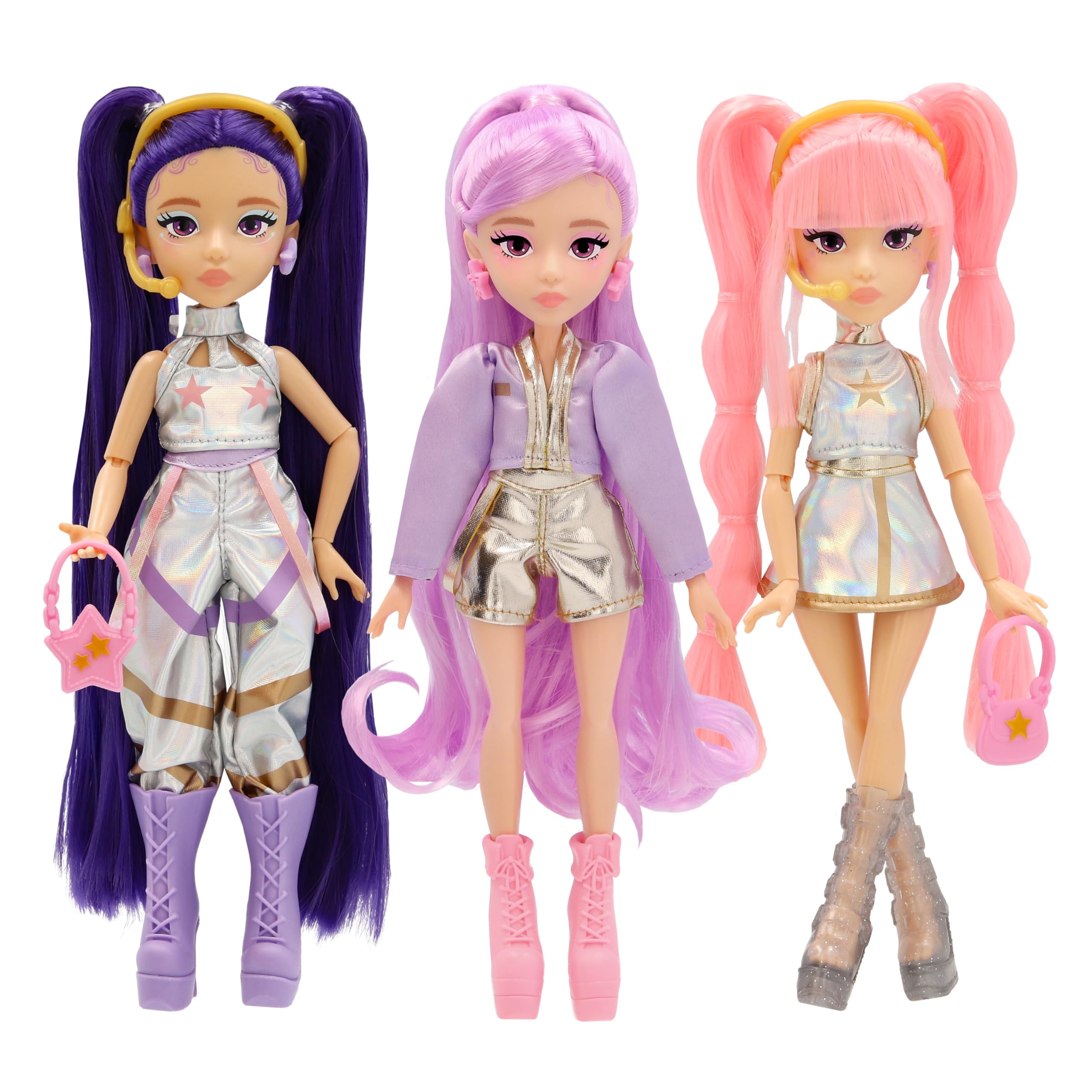 Basic Fun K-Pop Fashion Doll Nari - Pop Star Dancer | Includes 3 Accessories | Ages 4+ 8