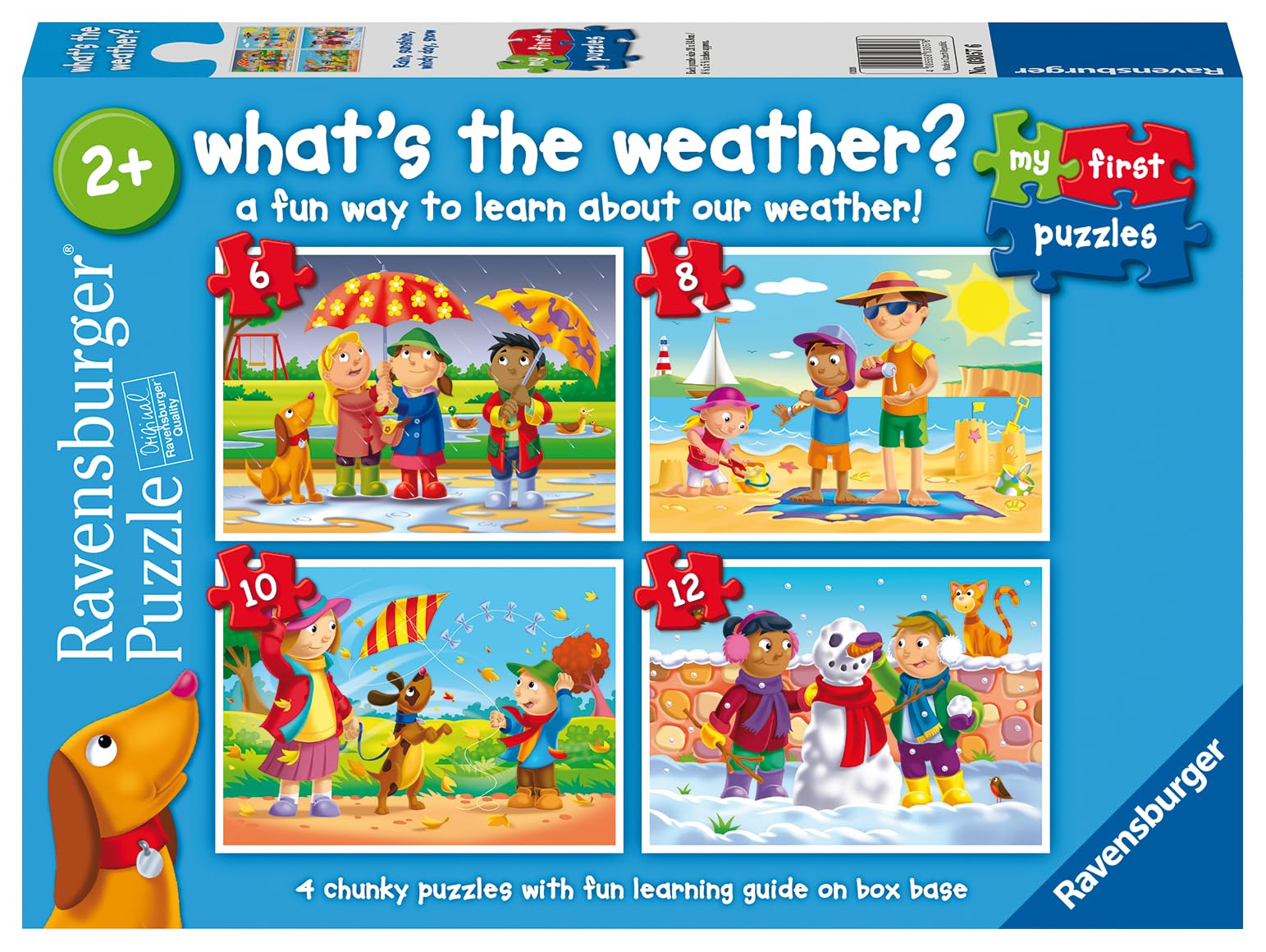 Ravensburger What's The Weather My First Jigsaw Puzzles for Kids 2 Years Up - 2, 3, 4 & 5 Pieces
