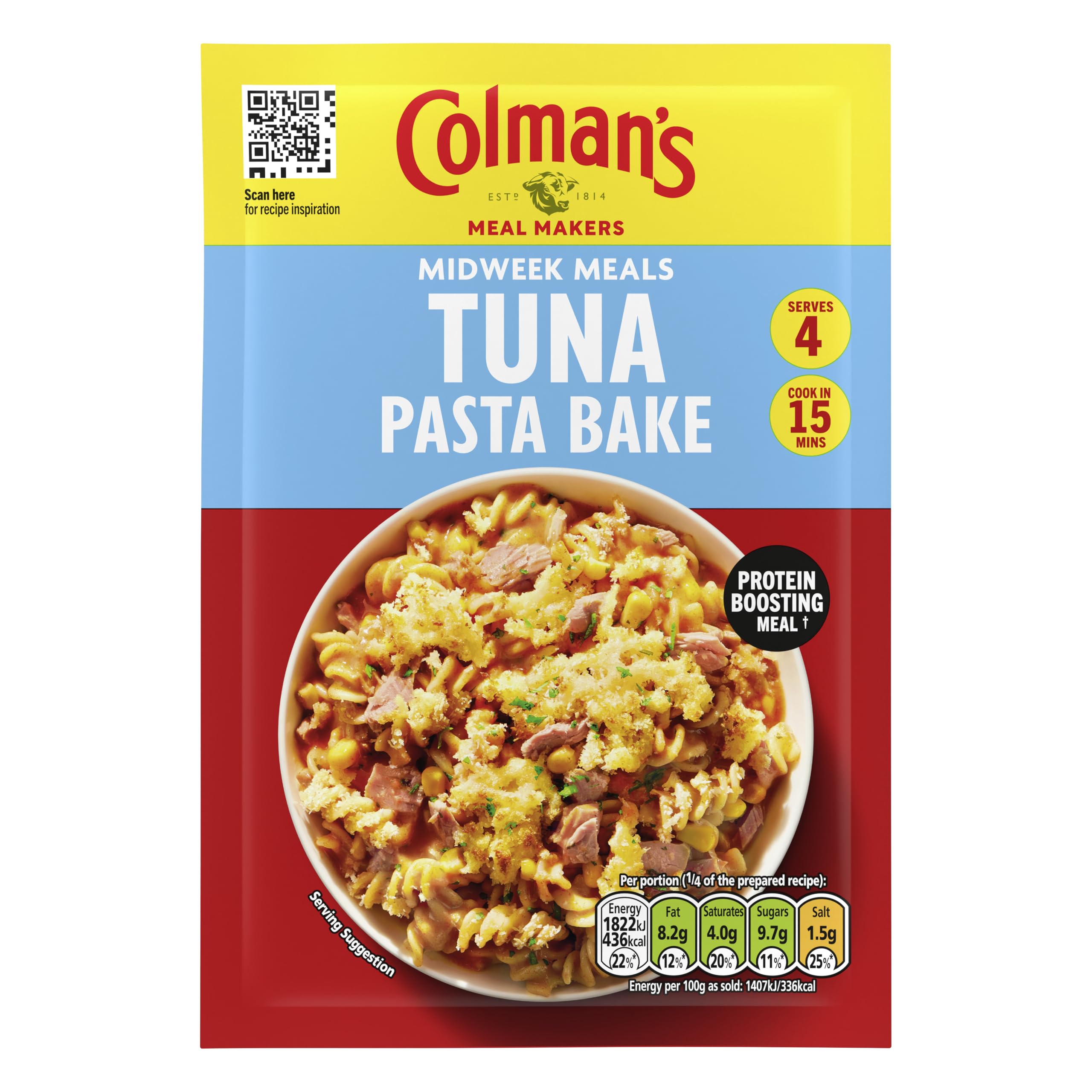 Colman's Midweek Meals Tuna Pasta Bake Meal Maker Sauce Mix | 4 Servings | 44g