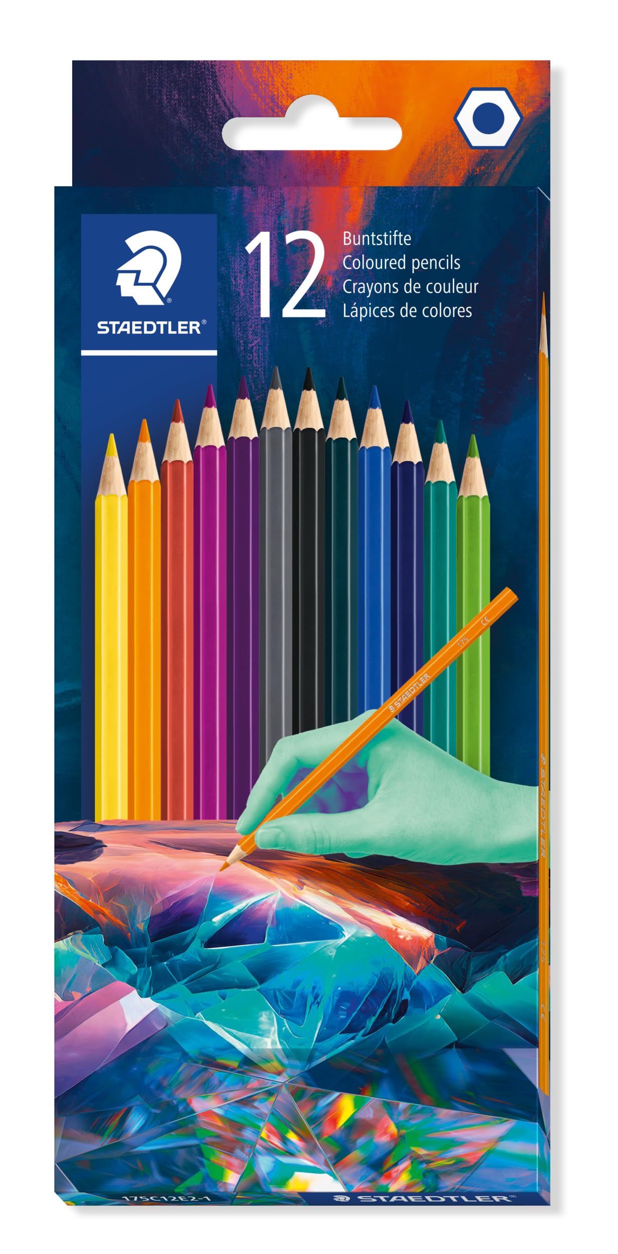STAEDTLER Colouring Pencils - Wood-Free, Easy to Sharpen | Multiverse Design | 12 Count