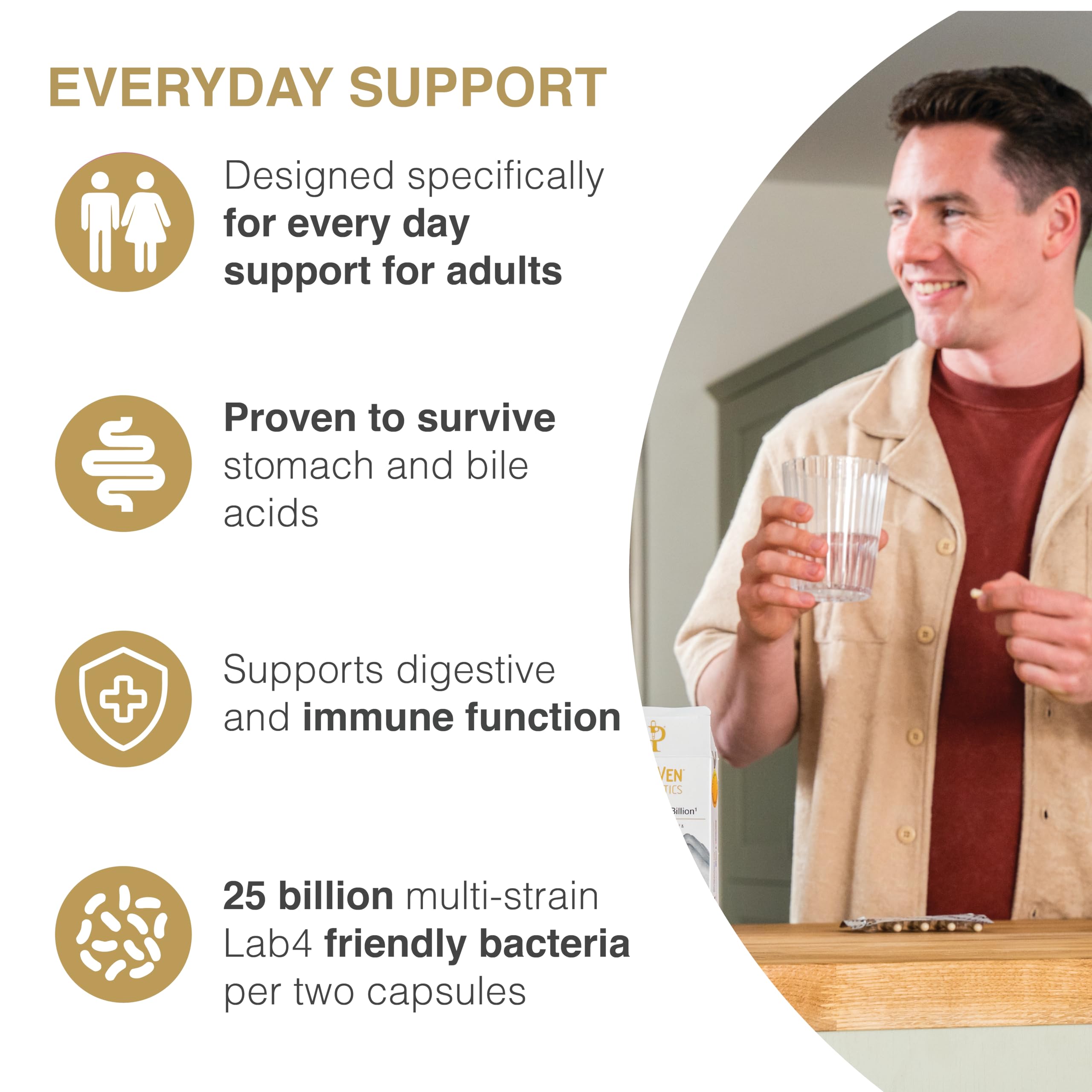 Pro-Ven Digestive Health & Immune Support Probiotic Capsules - 25 Billion CFU | 60 Count 5