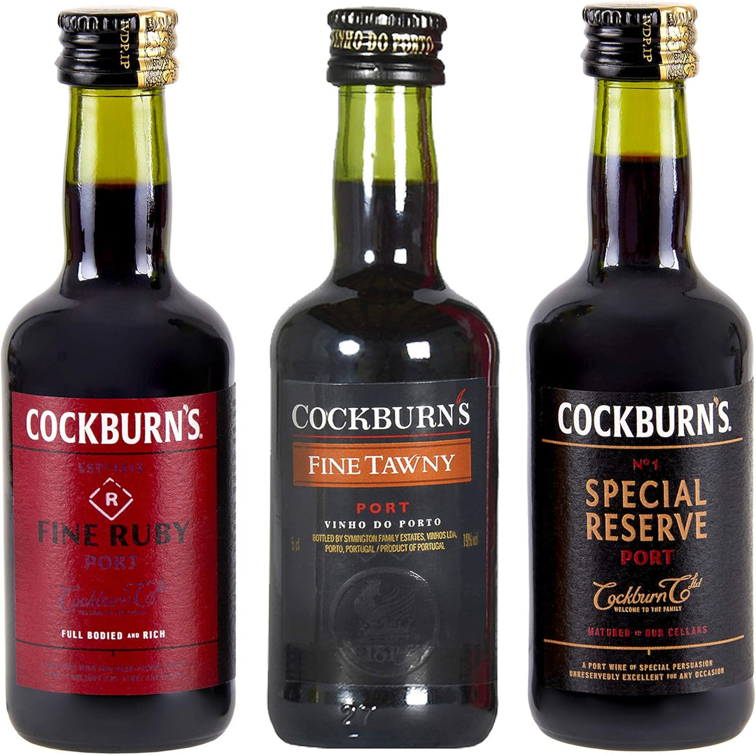 Cockburns Classic Port Selection Gift Pack, 3 x 50ml