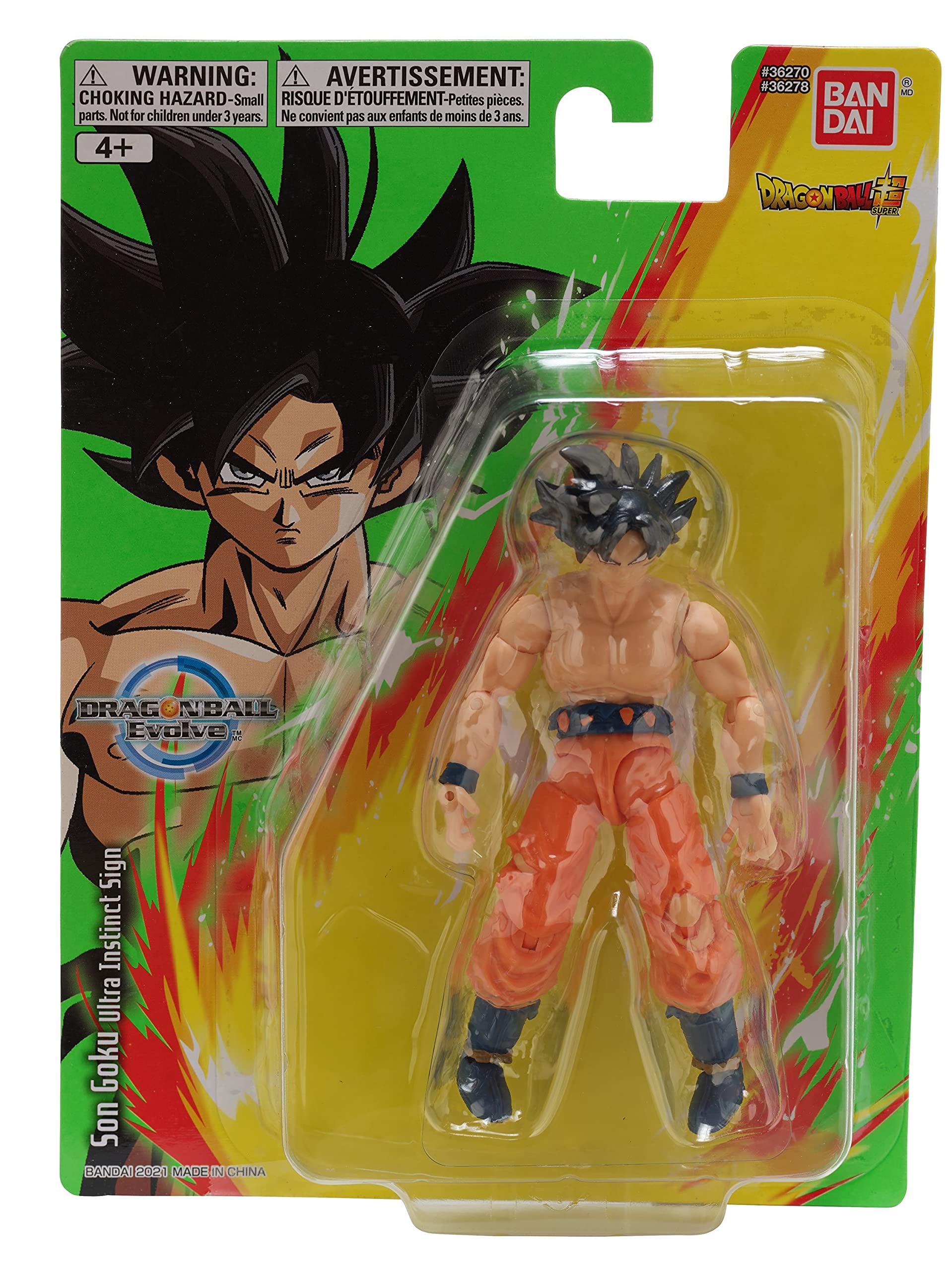 Bandai Dragon Ball Evolve Ultra Instinct Goku Action Figure - 12.5cm | Highly Articulated | Plastic