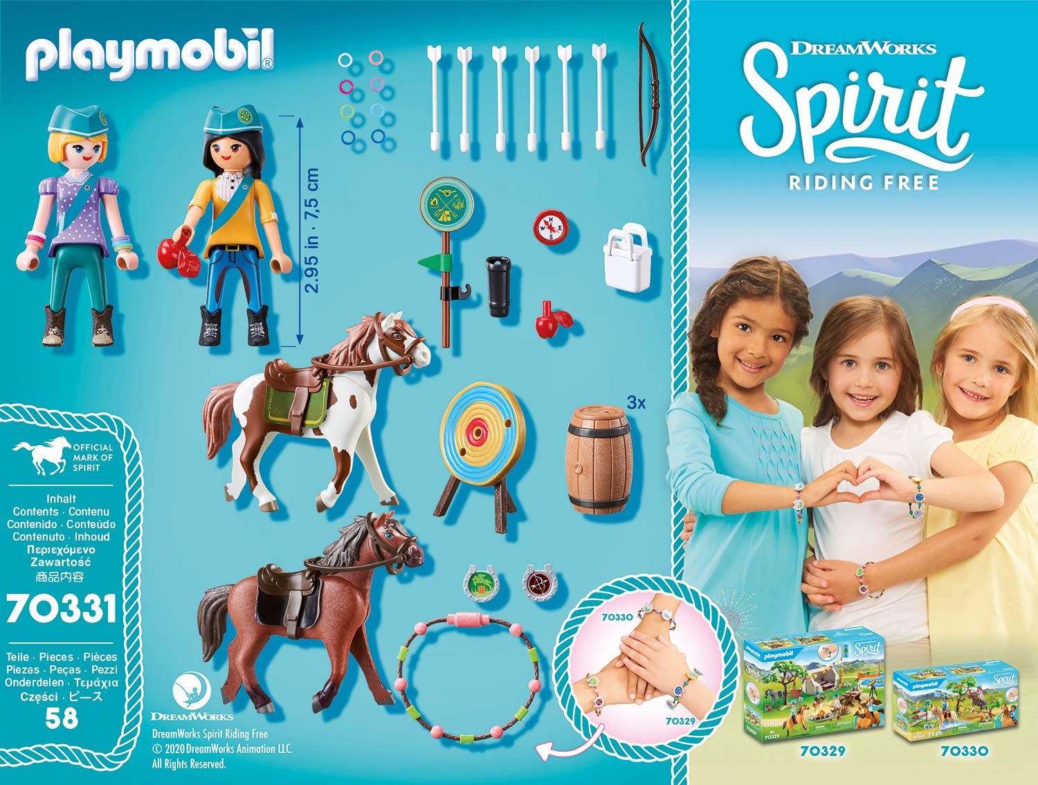 PLAYMOBIL DreamWorks Spirit 70331 Jouet d'aventure en plein air, multicolore, 248 x 44 x 187 mm 3