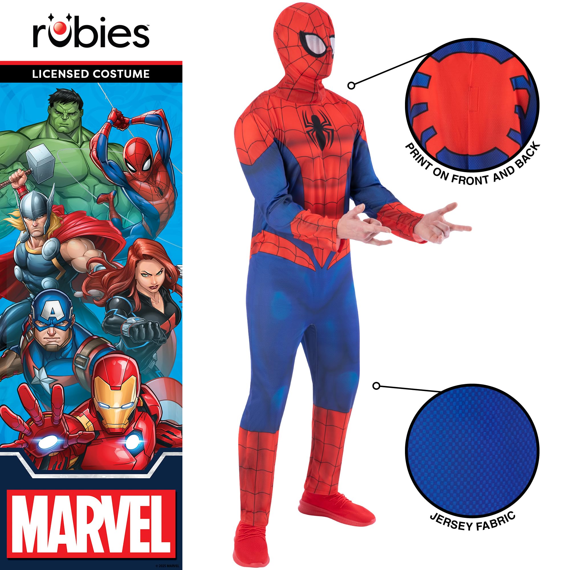 Rubies Official Spider-man Adult Costume - Men's Medium, Jumpsuit & Mask Included 5
