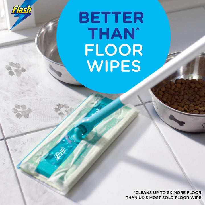 Flash - Speedmop Floor Cleaner Starter Kit with 1 Handle, 8 Wet & 16 Dry Refills