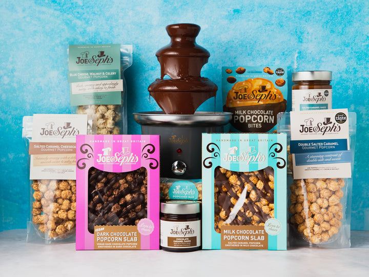Joe & Seph's Belgian Chocolate Caramel Popcorn - Handmade Air-Popped Snack, 75g