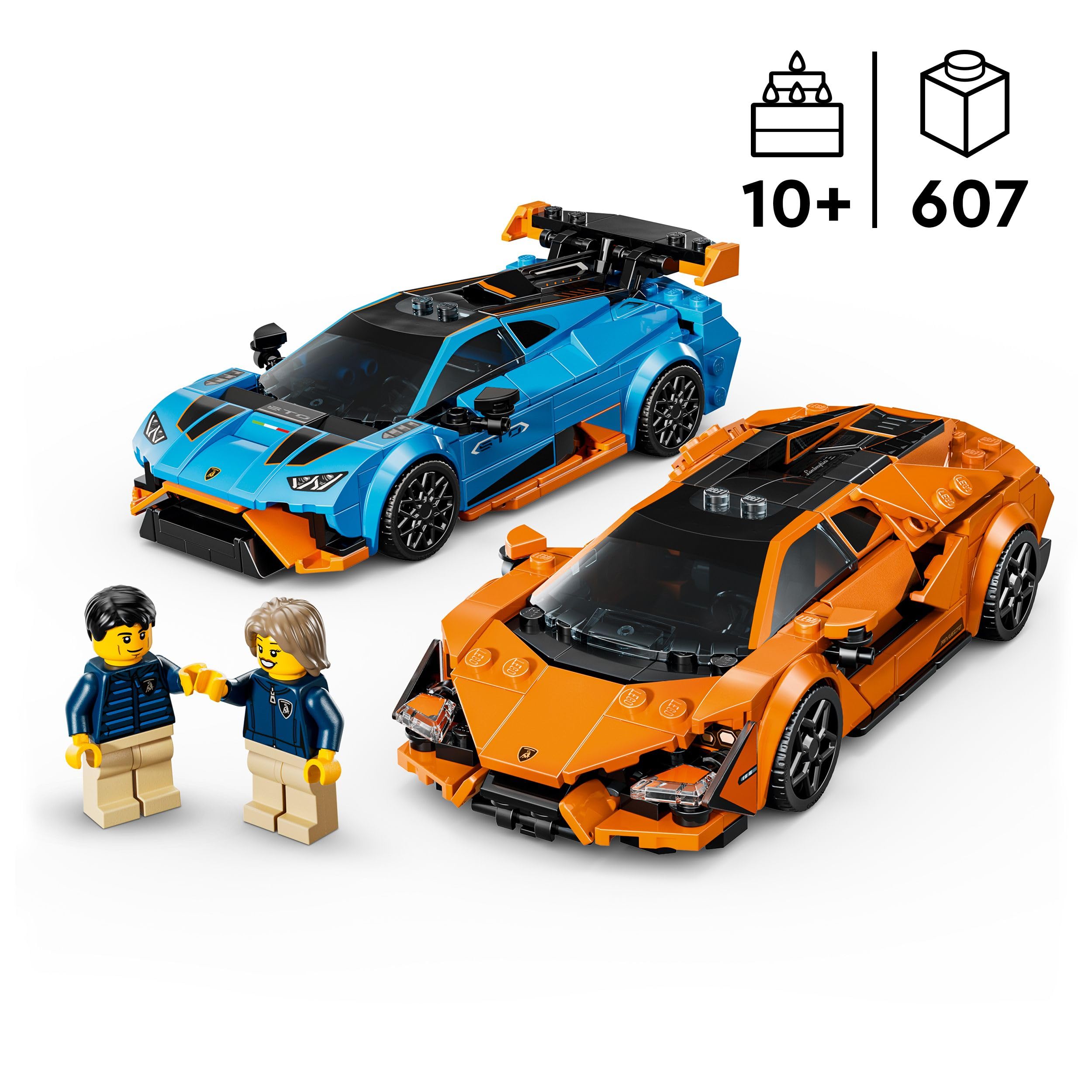 LEGO Speed Champions Lamborghini Revuelto & Huracán STO Building Set -