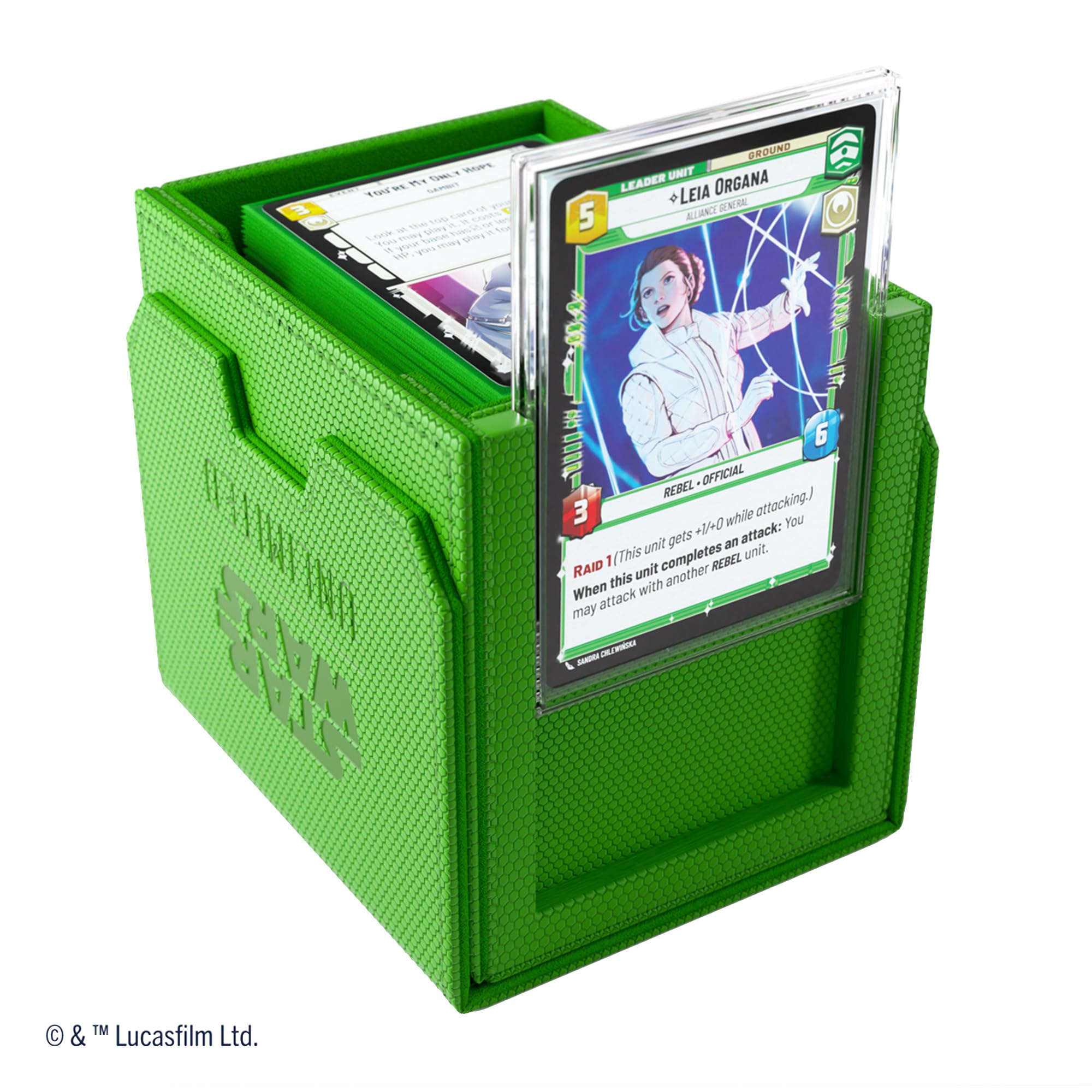 Gamegenic Star Wars Unlimited Deck Pod - Green Card Game Accessory 7