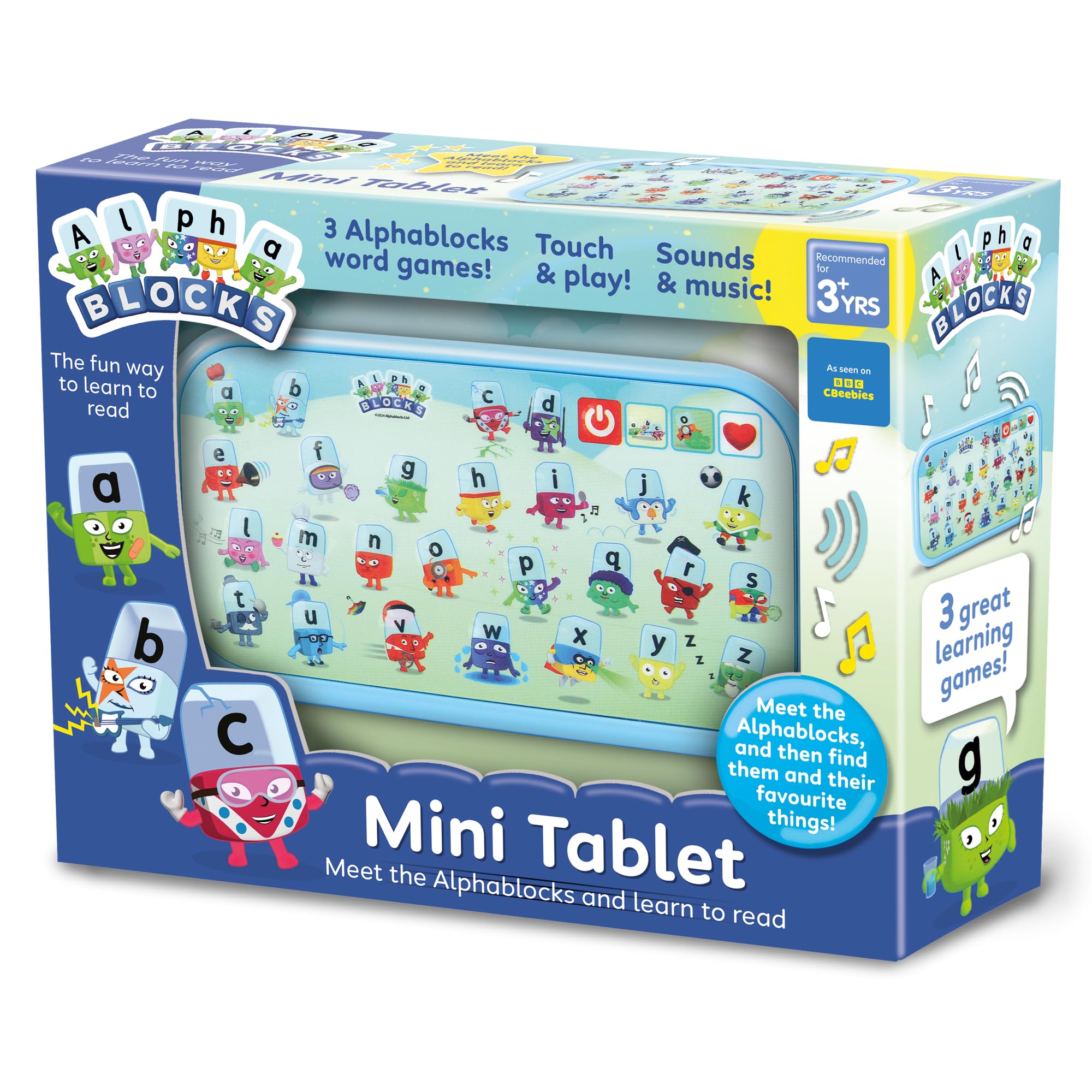 Alphablocks MiniTablet Toy - Interactive Learning Device for Ages 3+ 1