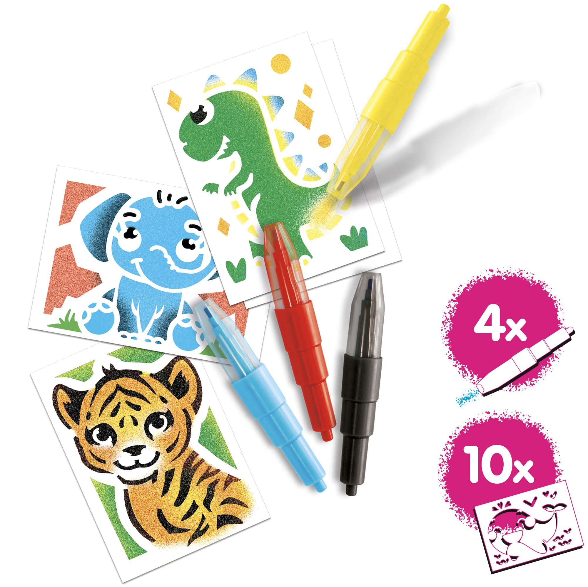 John Adams BLOPENS Animal Mini Kit - Airbrush Art for Kids 4+ 6
