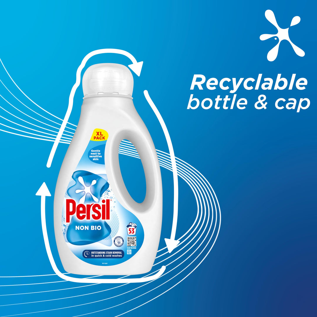 Persil - Non Bio Laundry Washing Liquid Detergent (1.43 kg)
