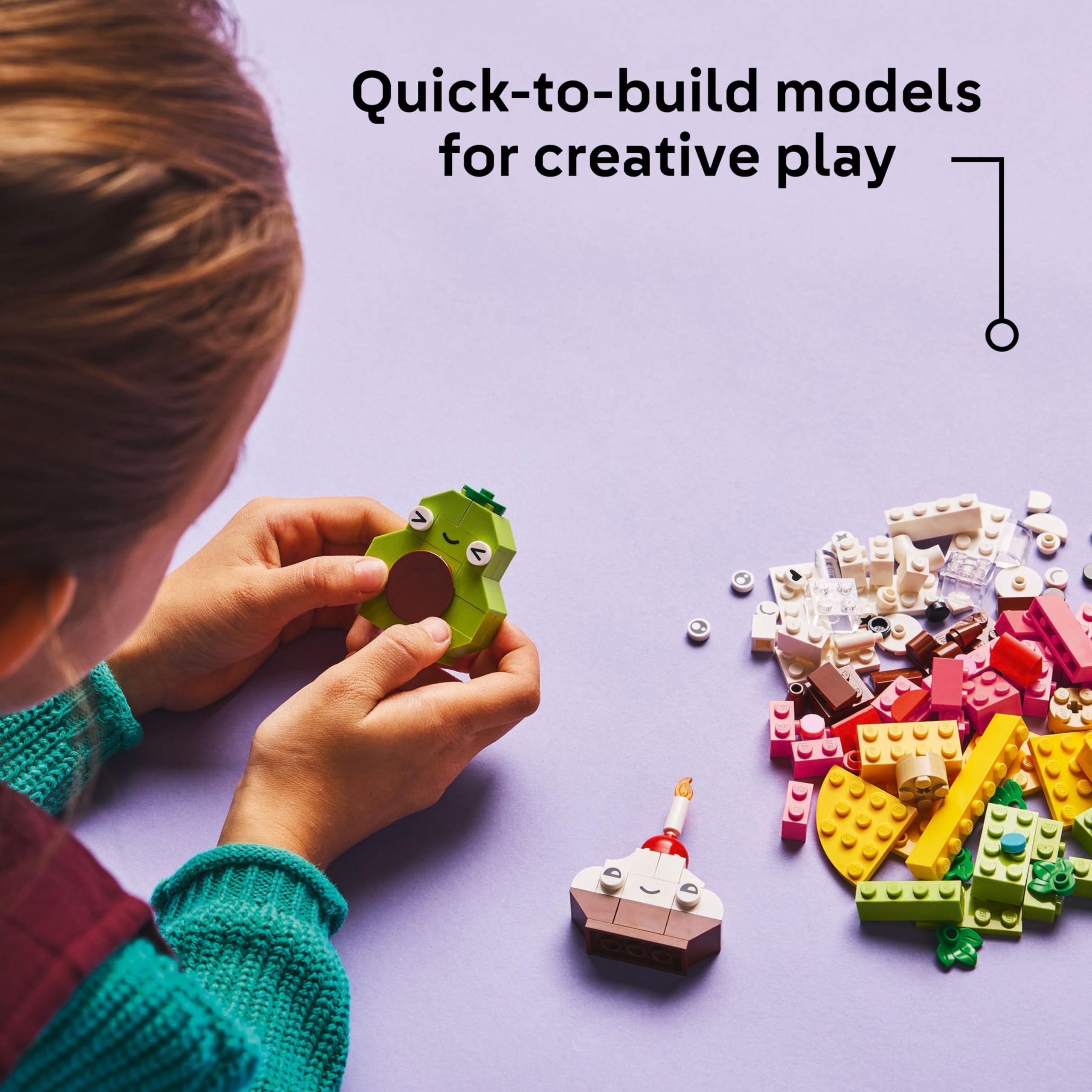 LEGO Classic Creative Food Friends Building Set 11039 | Ages 4+ | 150 Pieces 3