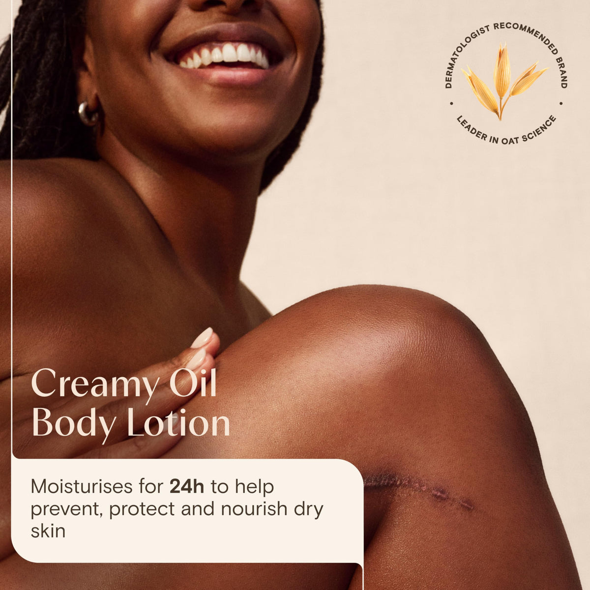 Aveeno Daily Moisturising Creamy Oil - 300 ml | Softens & Smooths | For Normal to Dry Skin