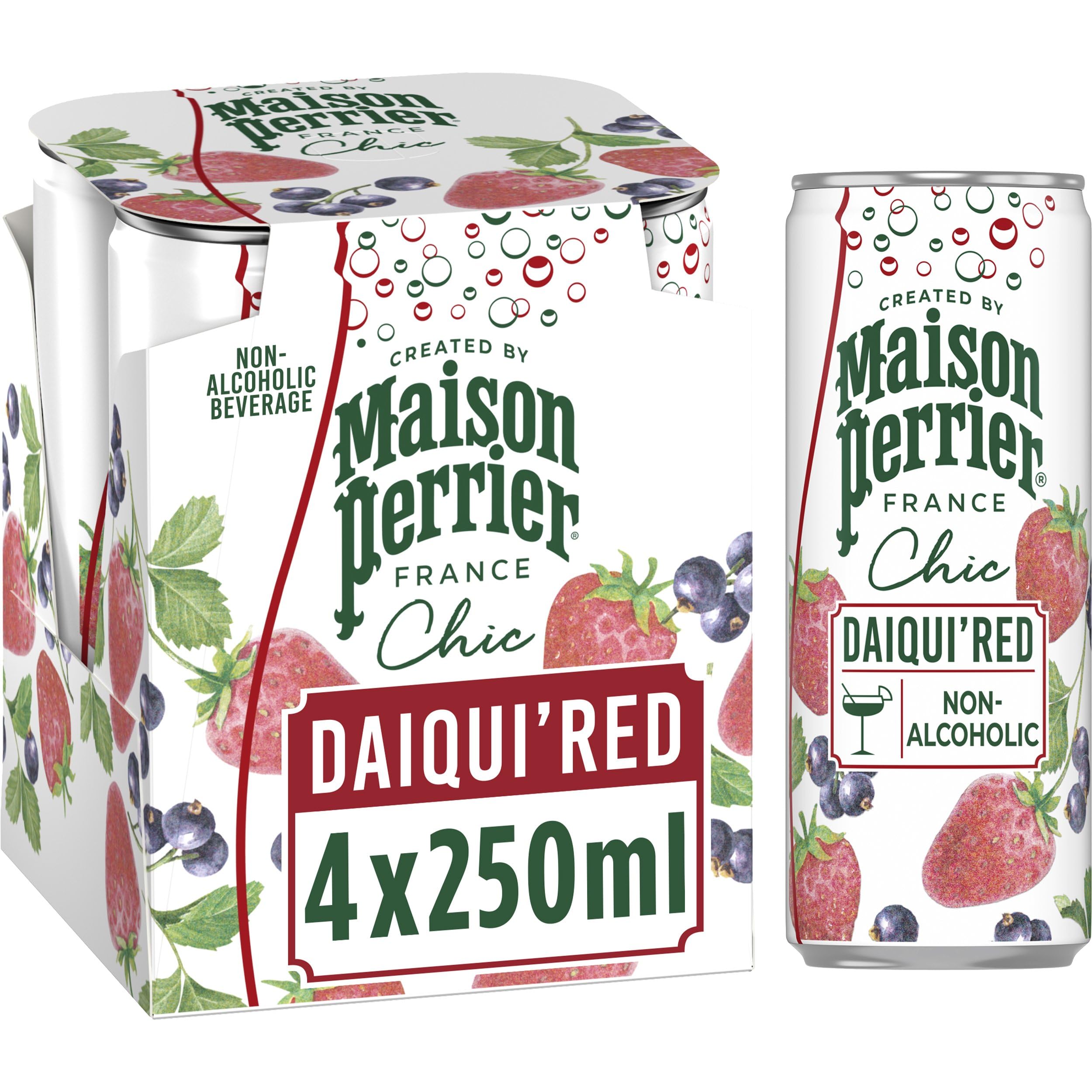 Maison Perrier Chic Daiqui'red Non-Alcoholic Aperitif Mocktail | 4 x 250ml Cans
