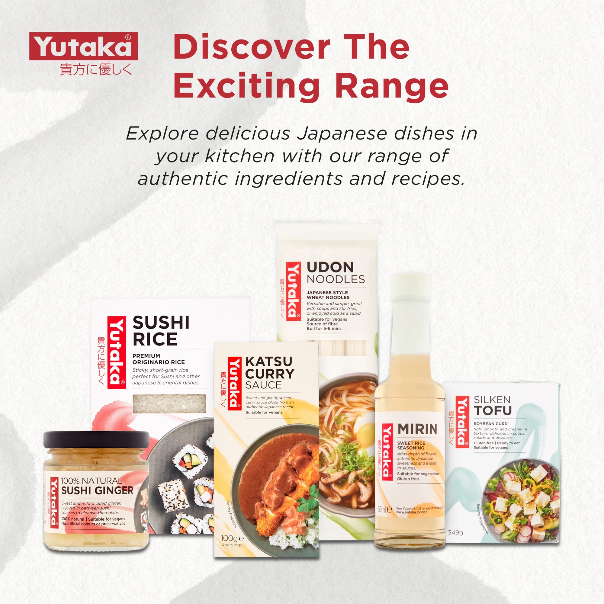 Yutaka Sushi Ginger - Sweet & Mild Pickled Gari | 100% Natural | Pack of 4 x 120g