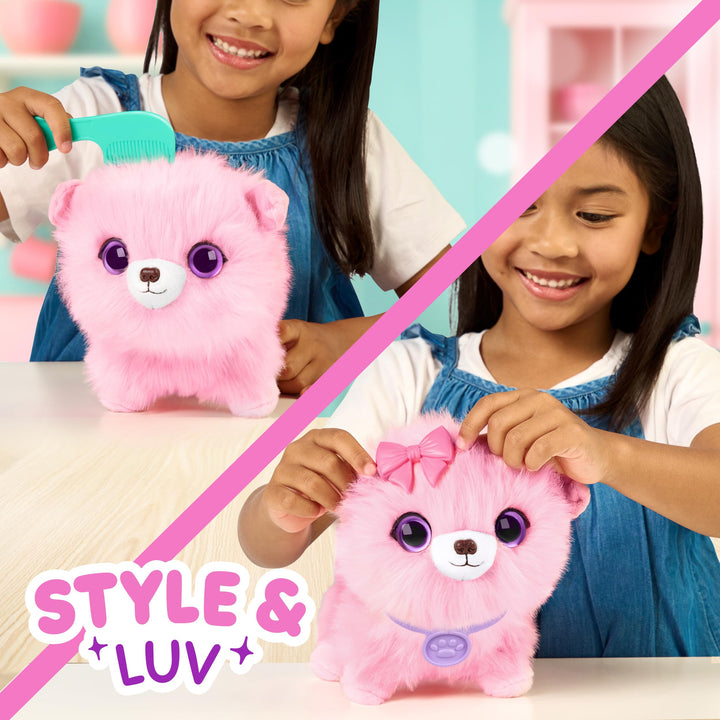Scruff-a-Luvs Pet Scruffs Pink - Wash & Reveal Mystery Plush Toy, 7.5" Tall