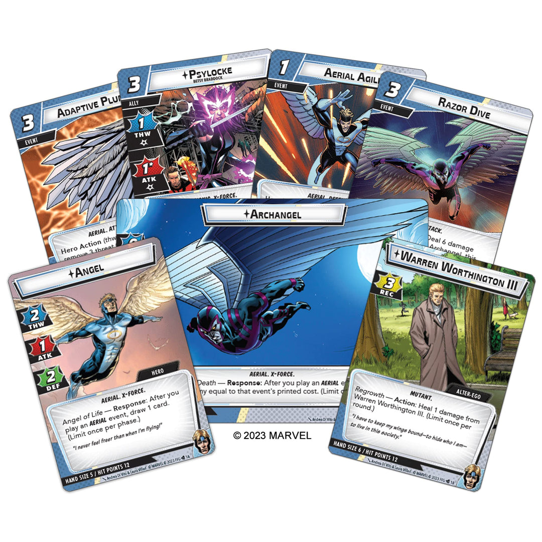 Fantasy Flight Games Marvel Champions: Angel Hero Pack Card Game Expansion