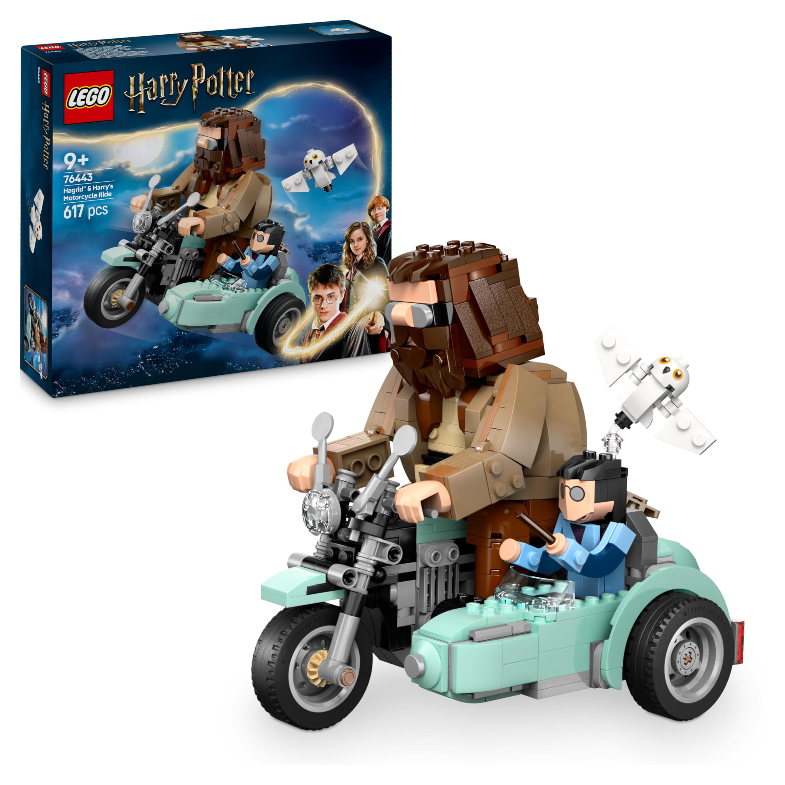 LEGO Harry Potter Hagrid & Harry’s Motorcycle Ride Building Set | Model 76443 | Ages 9+ 1