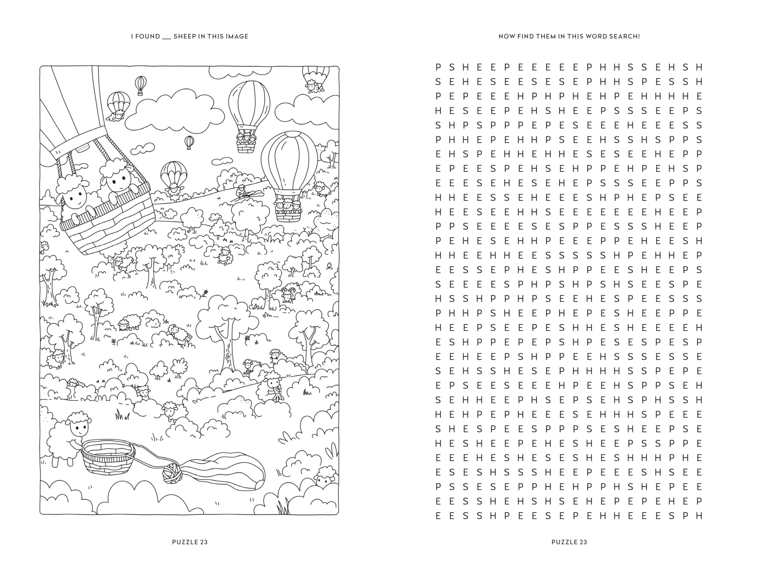 Cassell Counting Sheep: The Almost Impossible Bedtime Word Search | Paperback | 224 Pages