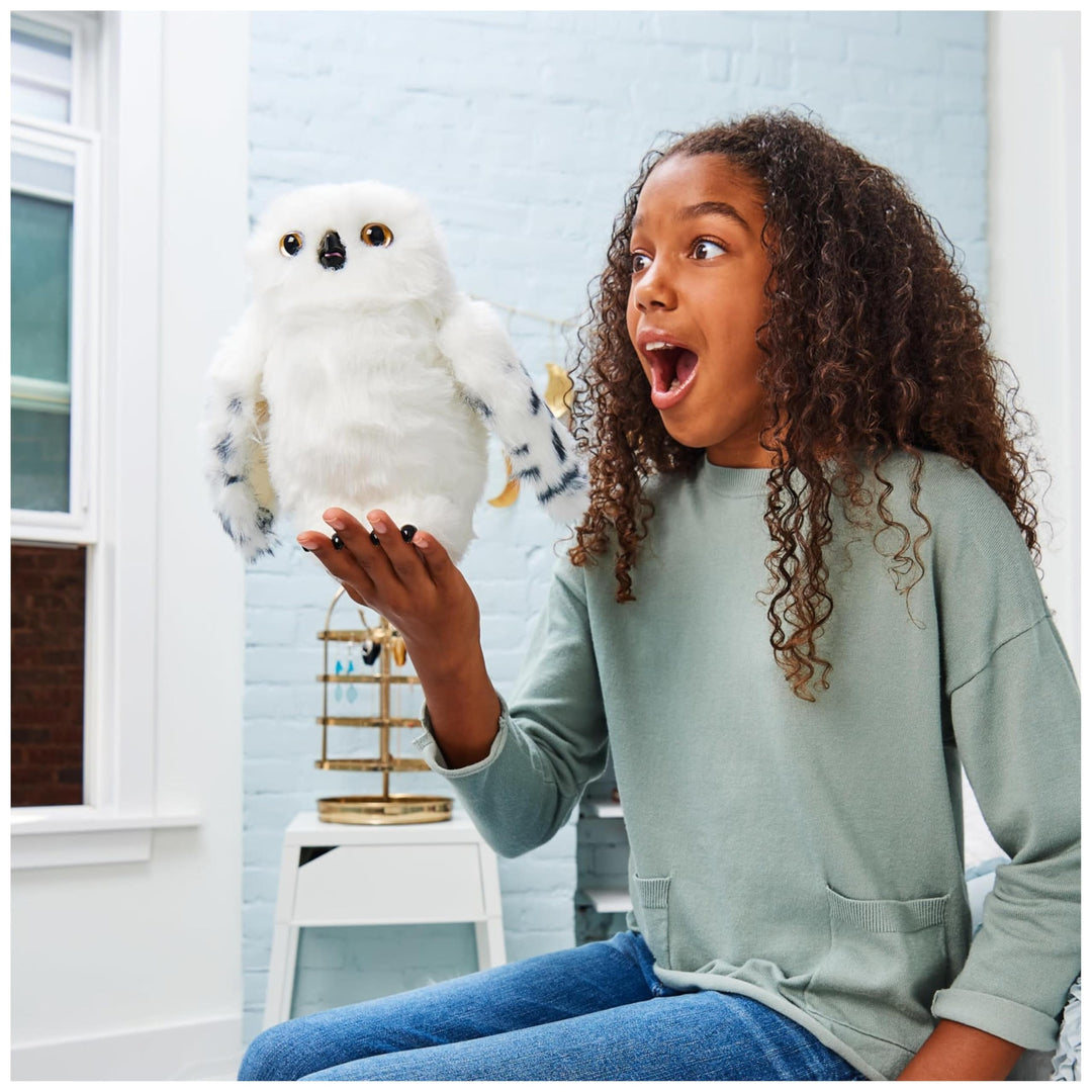 Enchanting Hedwig Interactive Harry Potter Owl - 9-inch Plush with Sounds & Movements