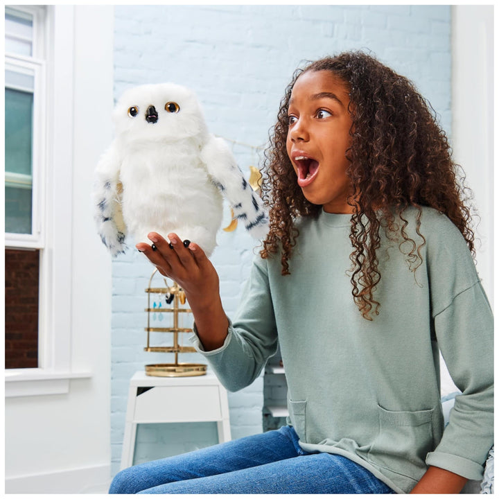 Enchanting Hedwig Interactive Harry Potter Owl - 9-inch Plush with Sounds & Movements