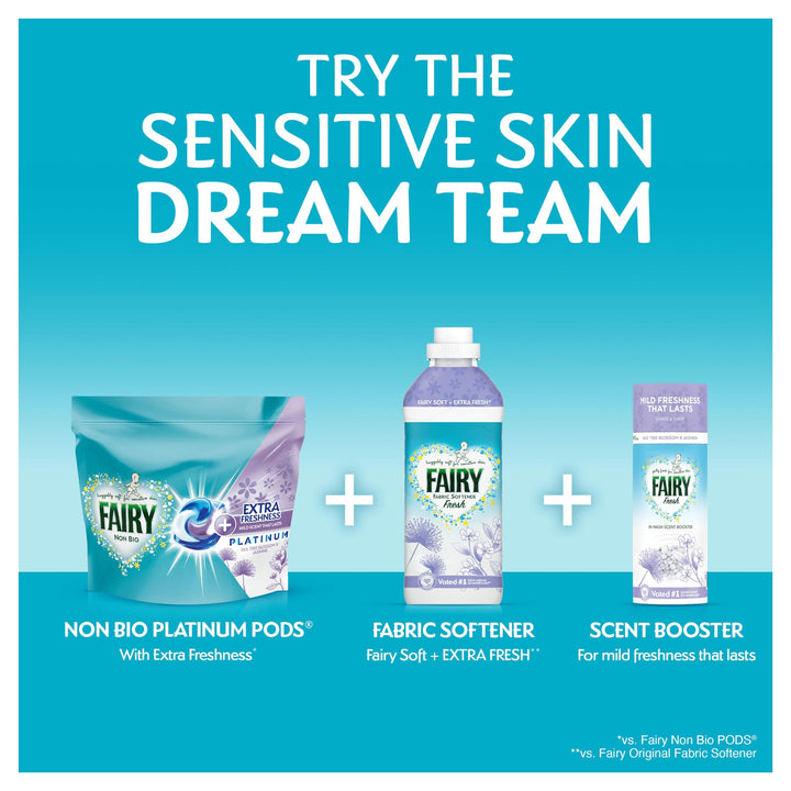 Fairy Non Bio - Silk Tree Blossom & Jasmine In-Wash Scent Booster, 6 Packs x155 g