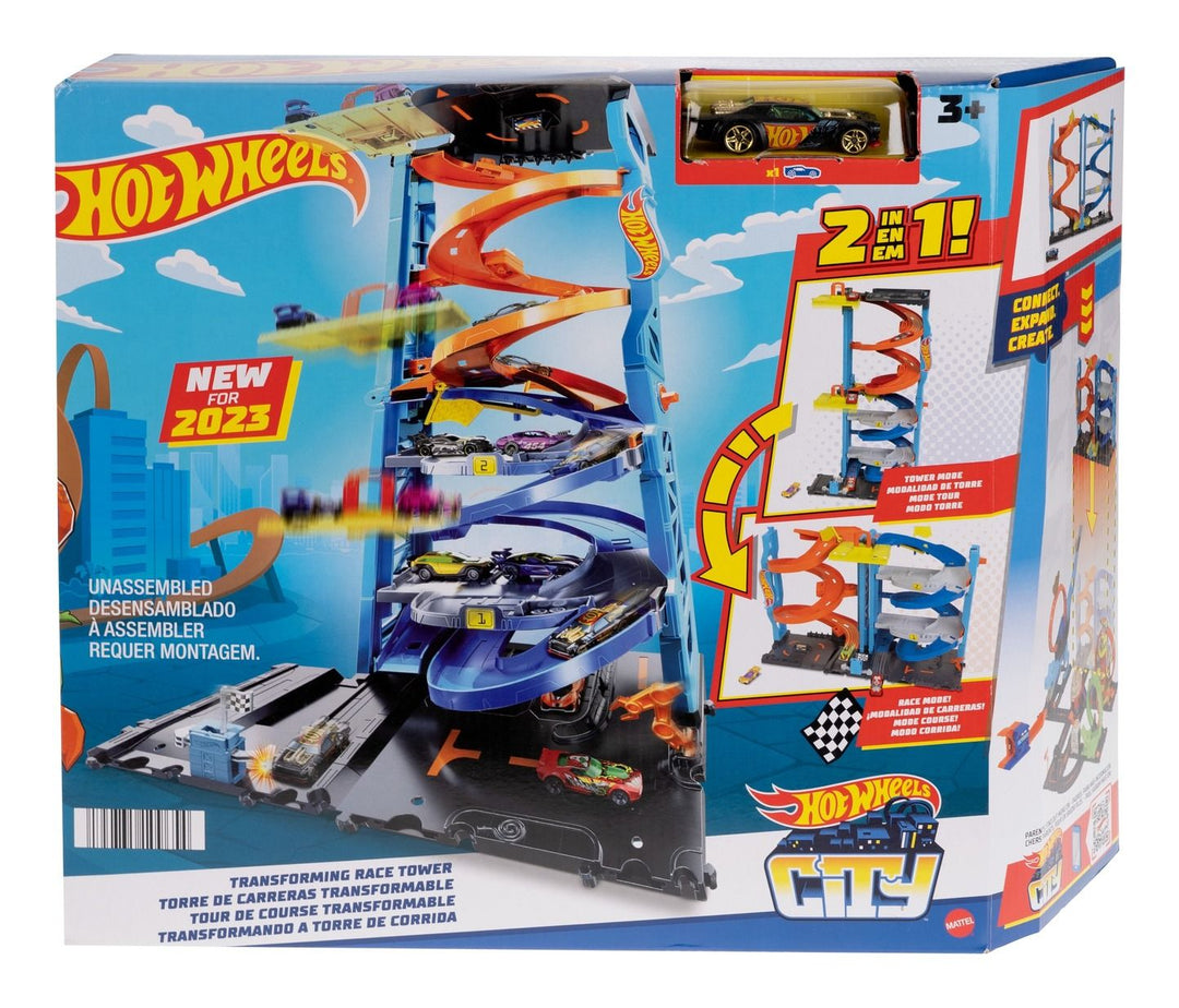 Hot Wheels City Transforming Race Tower Set