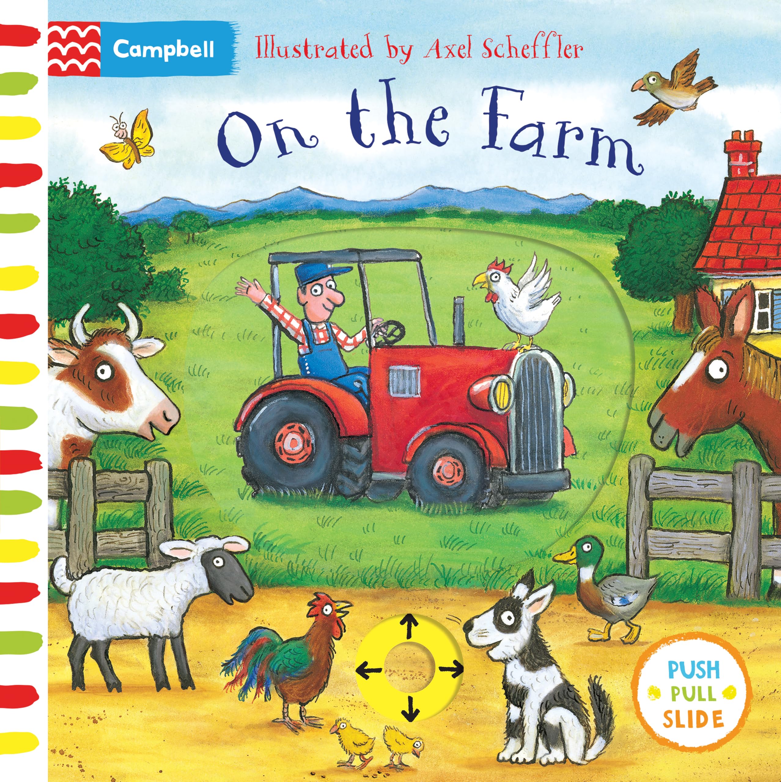 Campbell Books On the Farm: A Push, Pull, Slide Book | Board Book for Ages 1-2