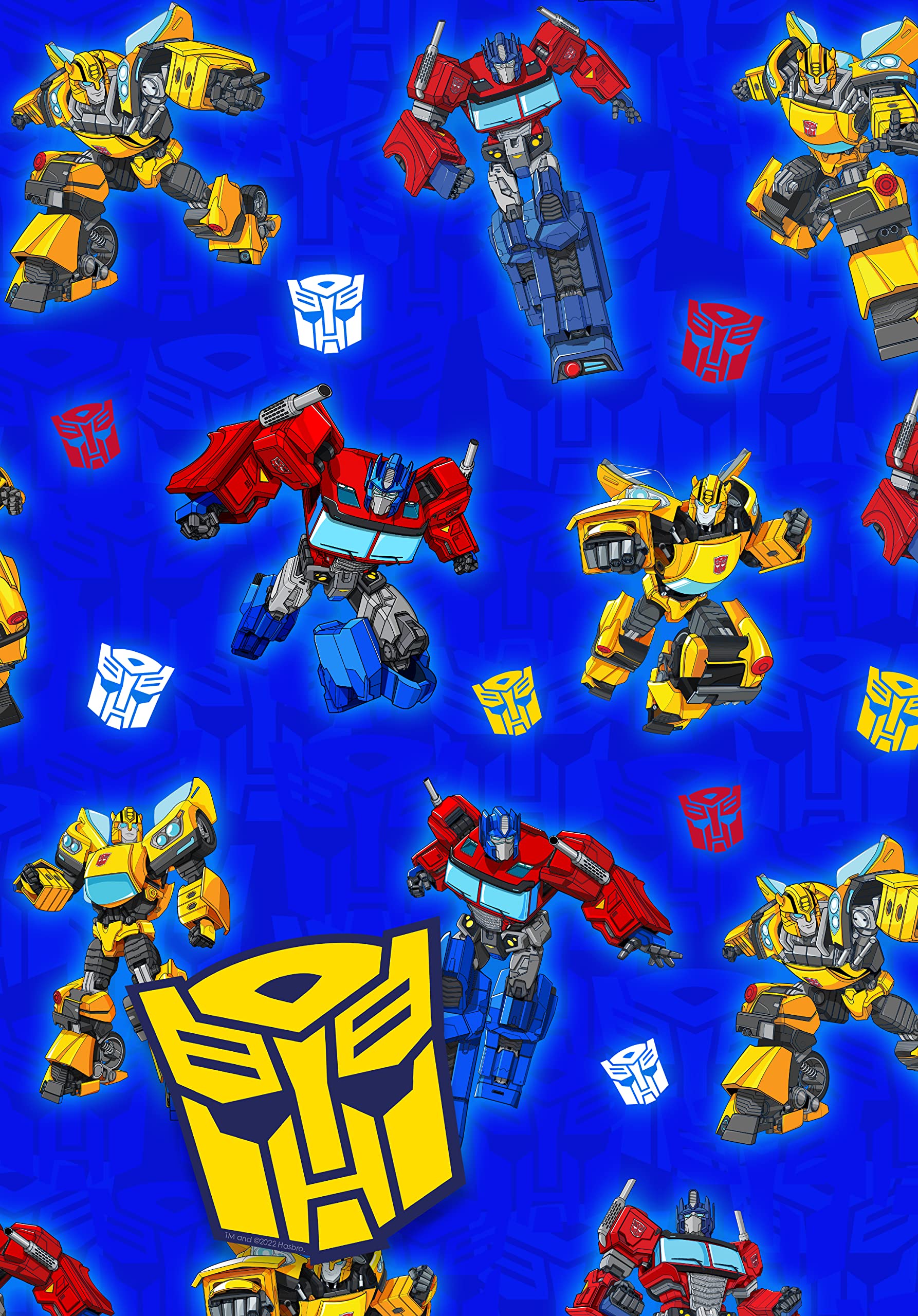 Danilo Promotions LTD Transformers Gift Wrapping Paper - 2 Sheets | 70cm x 50cm Each | Multi Color 1