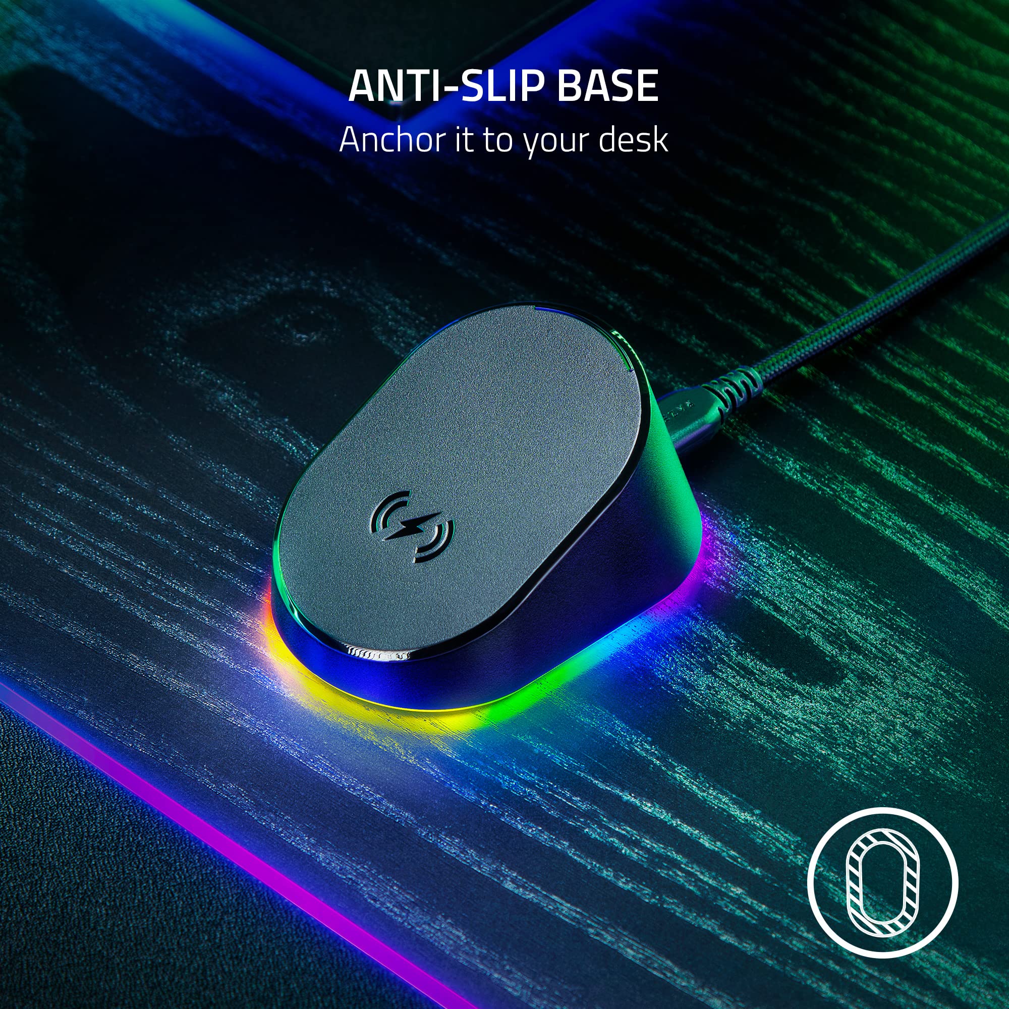 Razer Mouse Dock Pro & Charging Puck - Magnetic Wireless Charging Dock with 8K Hz Transceiver for PC Gaming 6