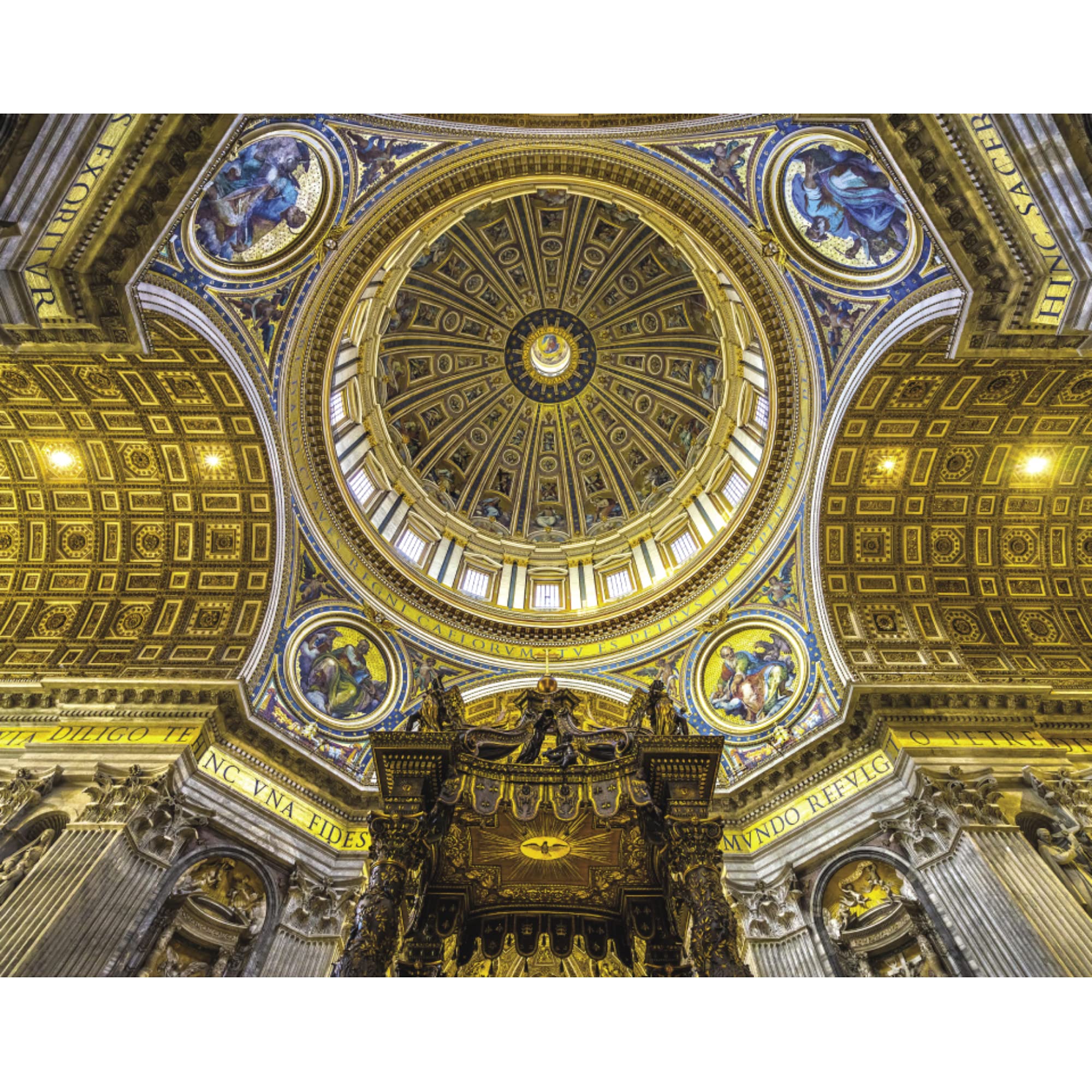 Mindbogglers Gold 1500-Piece Jigsaw Puzzle - St. Peter’s Basilica with Gold Highlights