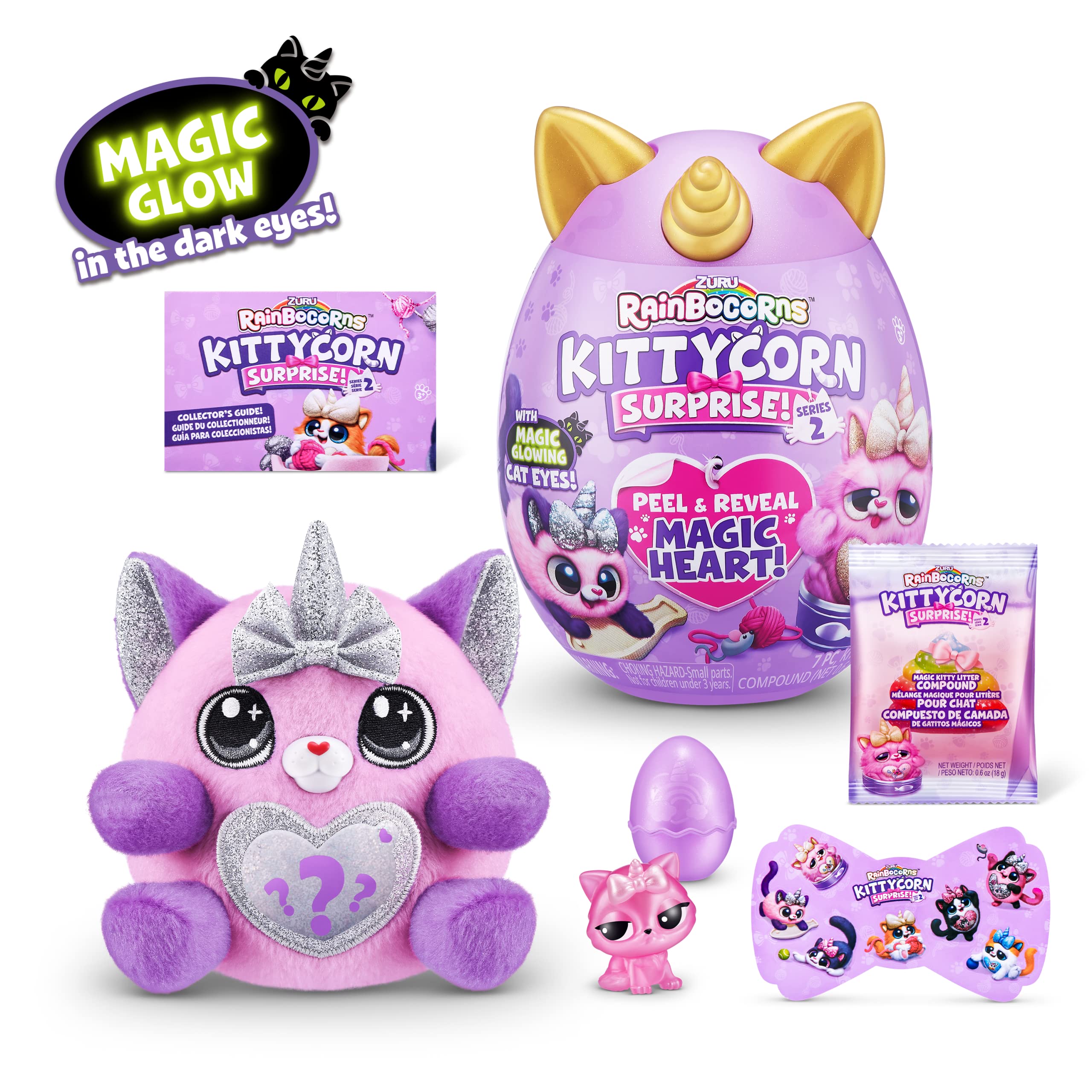 Rainbocorns Kittycorn Surprise Series 2 - Sola the Bengal Cat Collectible Plush Toy 6