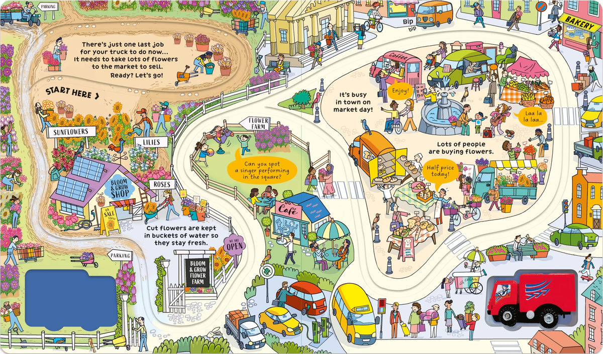 Usborne Wind-up Truck Board Book - 8 Pages | Ages 2-4 Years | English Language 5