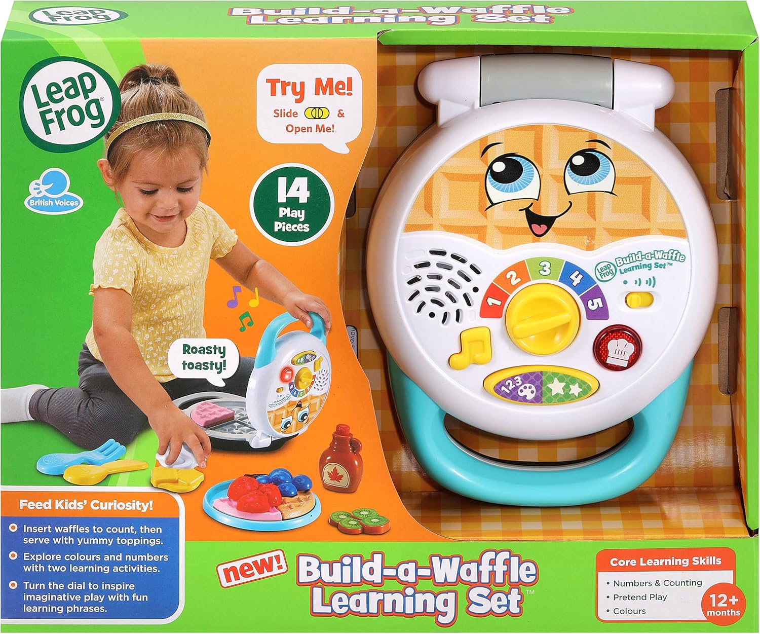 LeapFrog Build-a-Waffle Learning Set - Interactive Role Play Kitchen Toy for Toddlers 12M+ 1